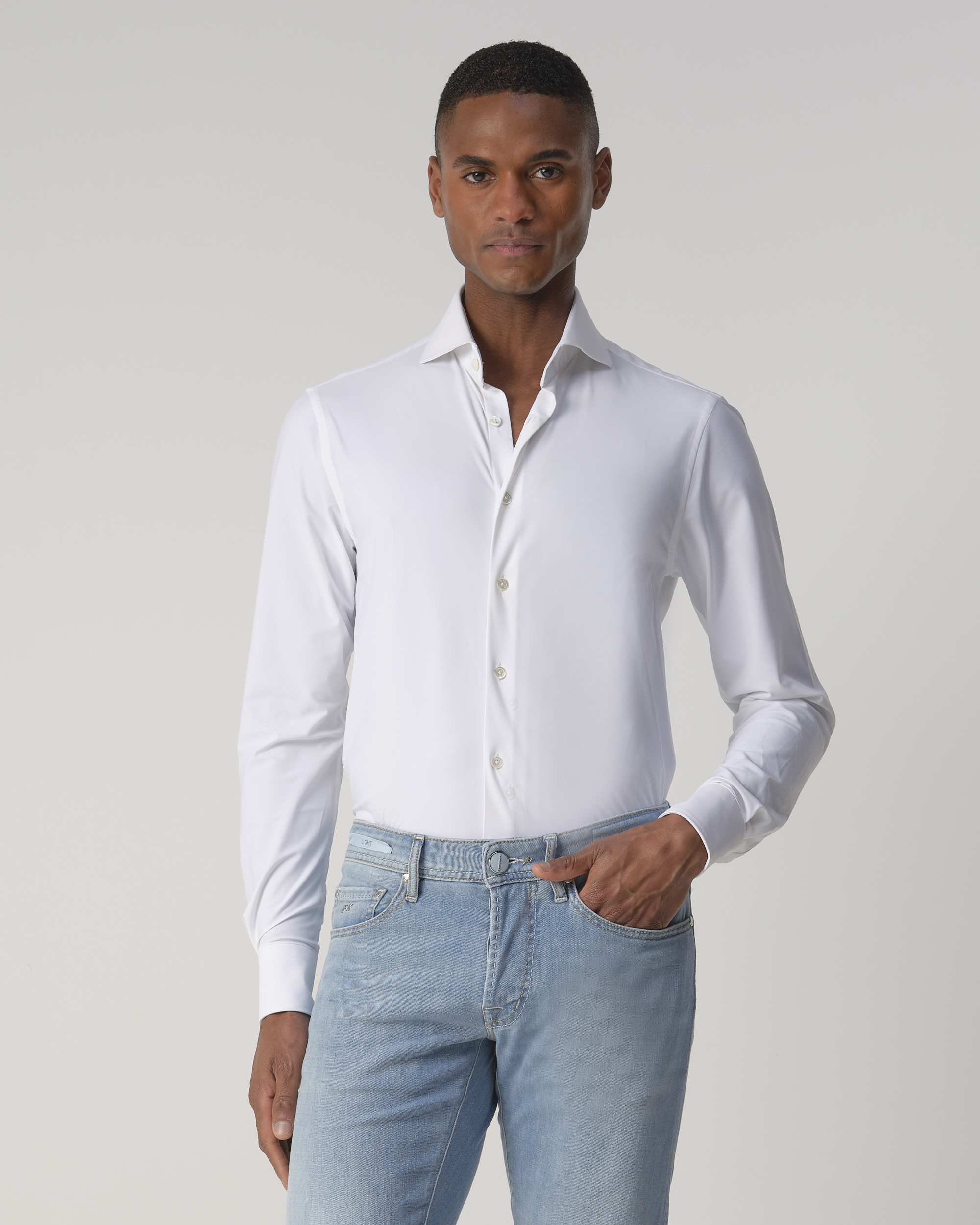 Dutch Dandies Windsor solid overhemd met lange mouwen