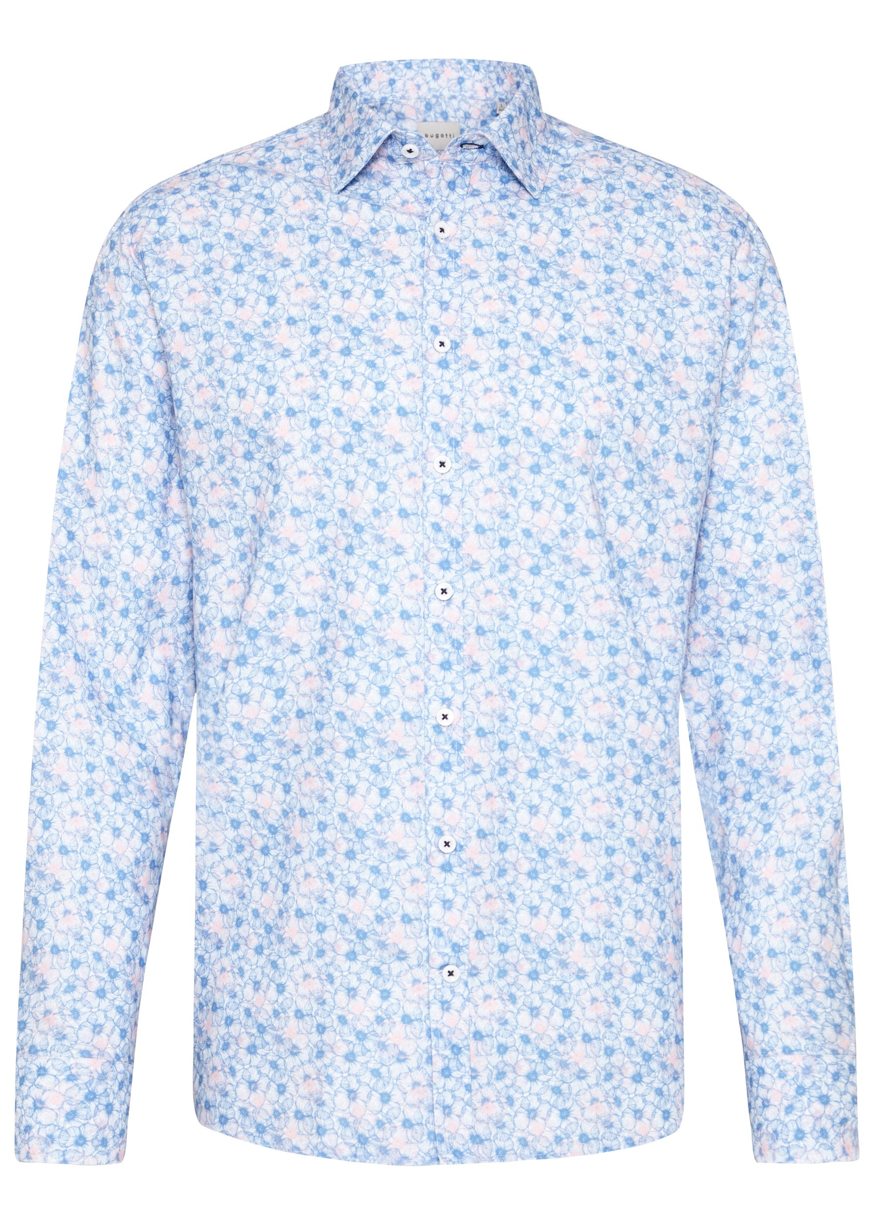 Bugatti Clothing casual overhemd met lange mouwen