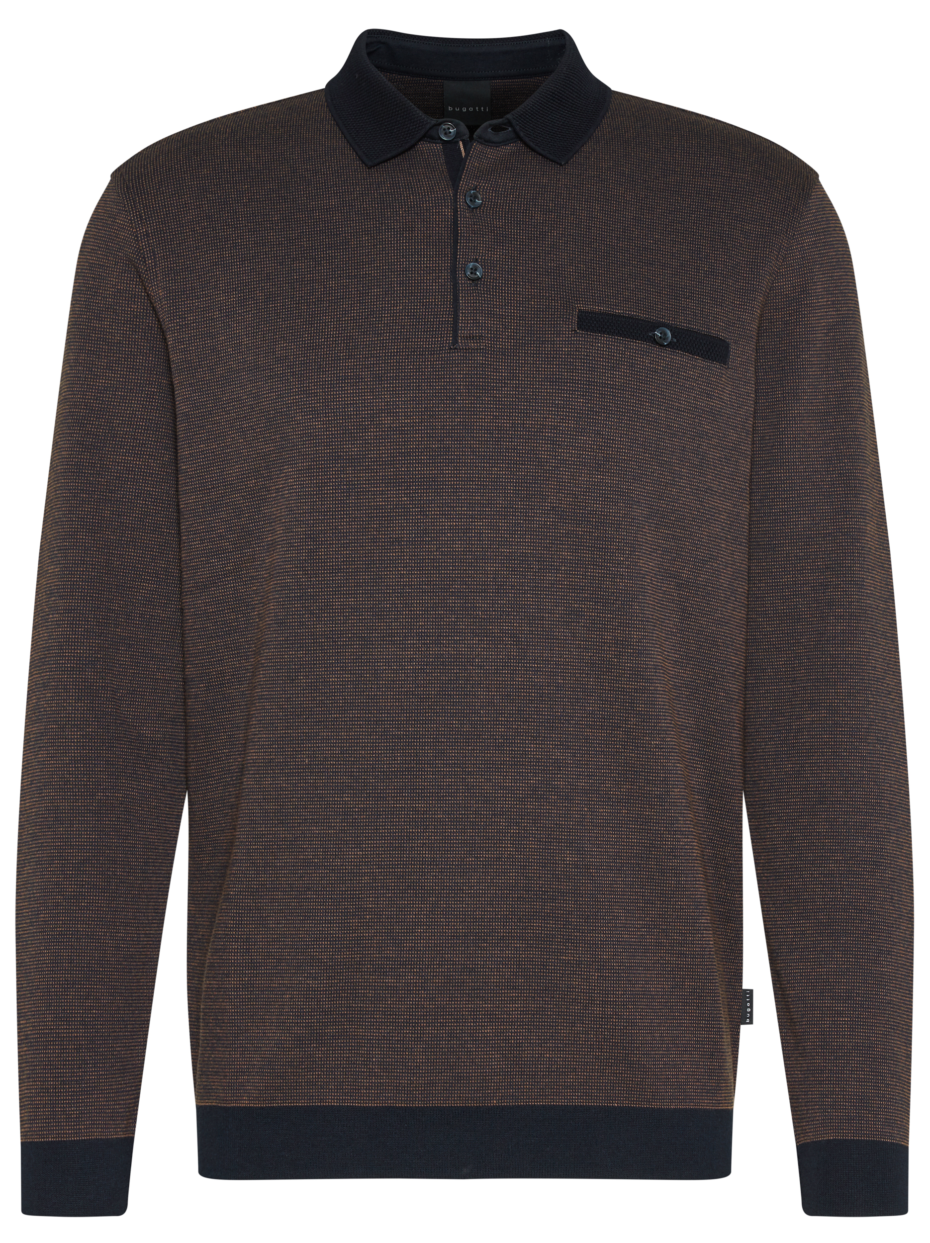 Bugatti Clothing polo met lange mouwen