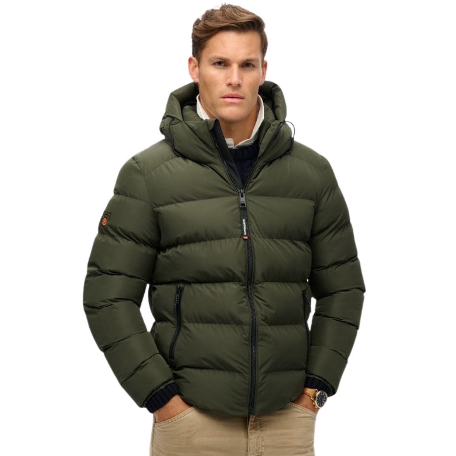 Superdry Gewatteerde jas HOODED SPORTS PUFFER JACKET