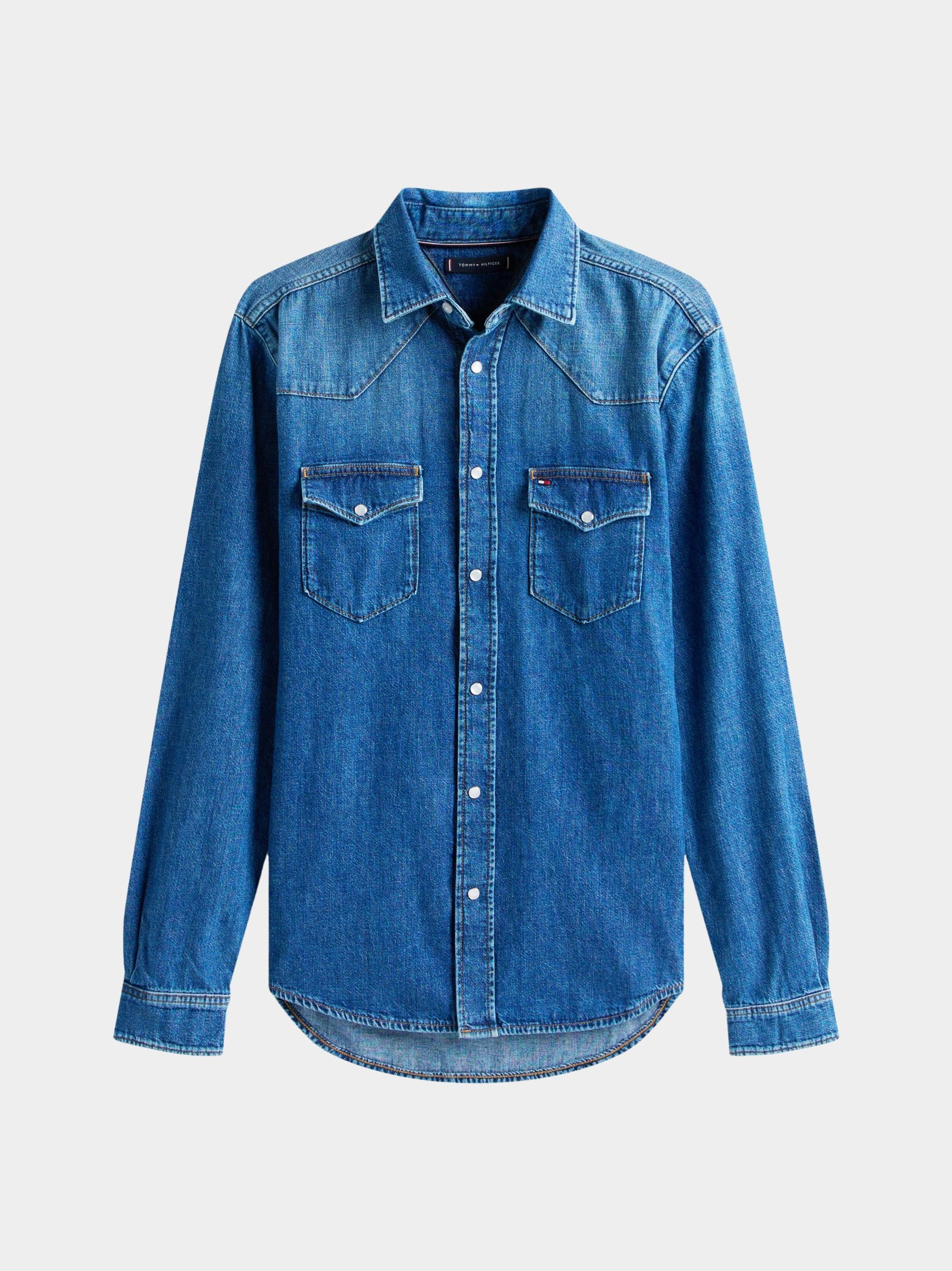 Tommy Hilfiger Overshirt western shirt noah indigo mw0mw42084/1bw