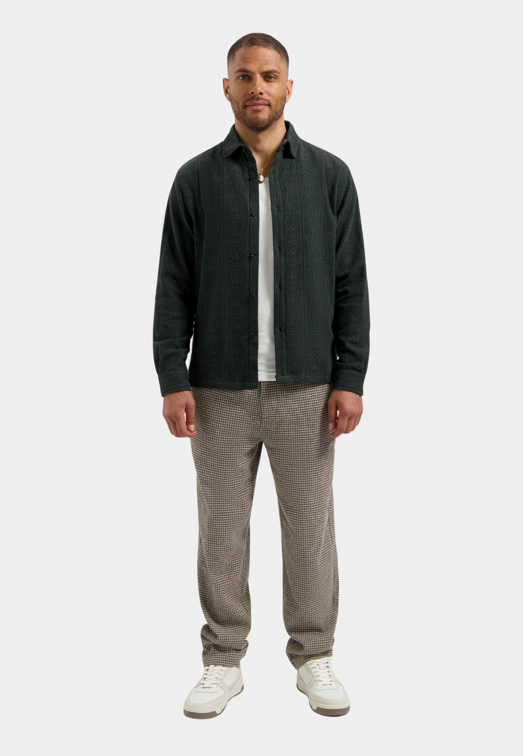 Dstrezzed Casual hemd lange mouw delan shirt 303976/562