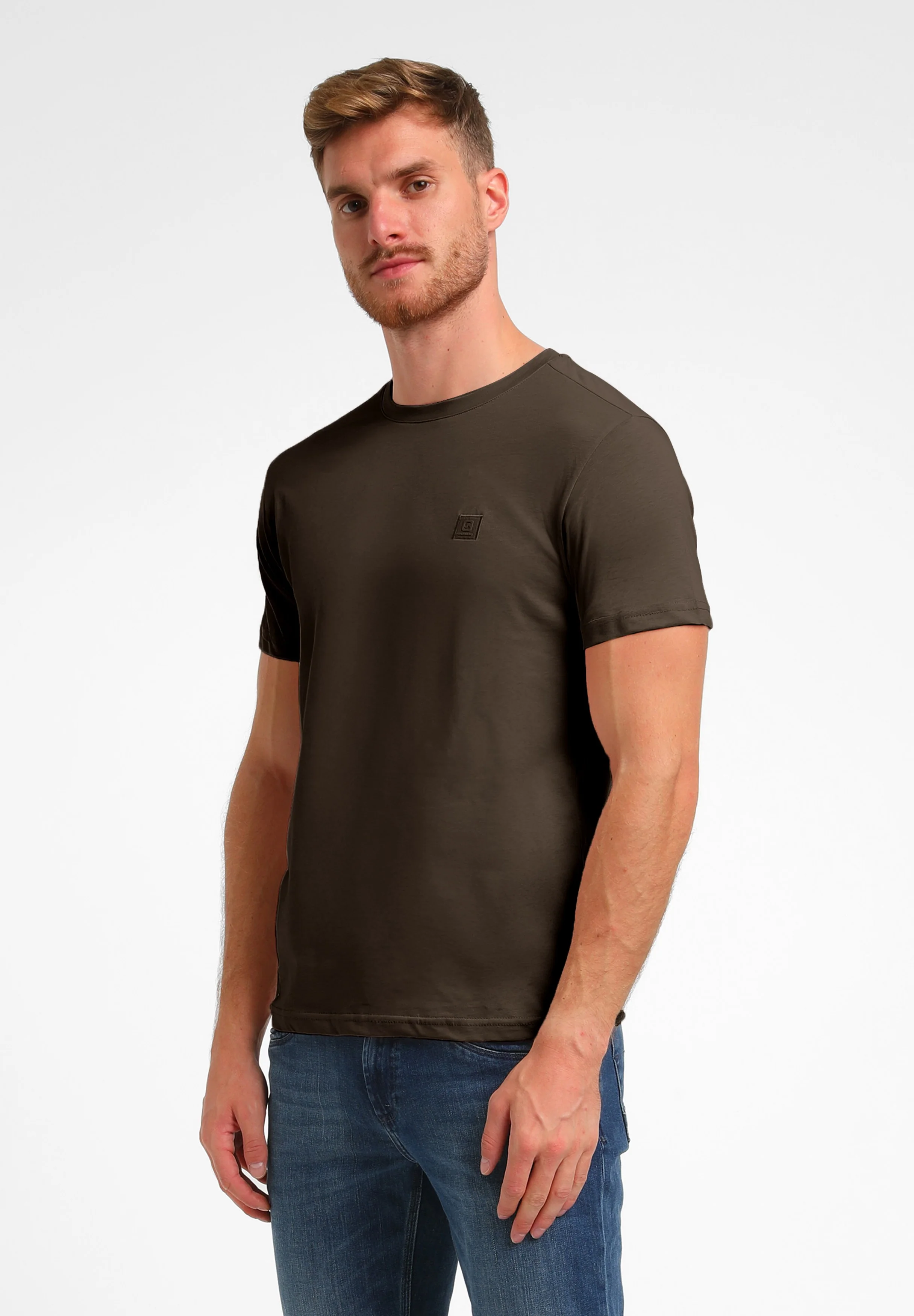 Gabbiano Heren shirt 152713 5702 oak brown
