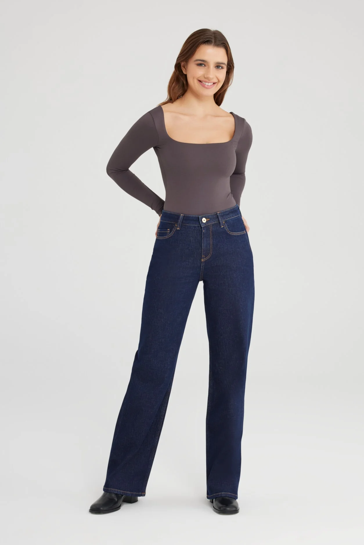 Cup of Joe Nova wide straight jeans raw