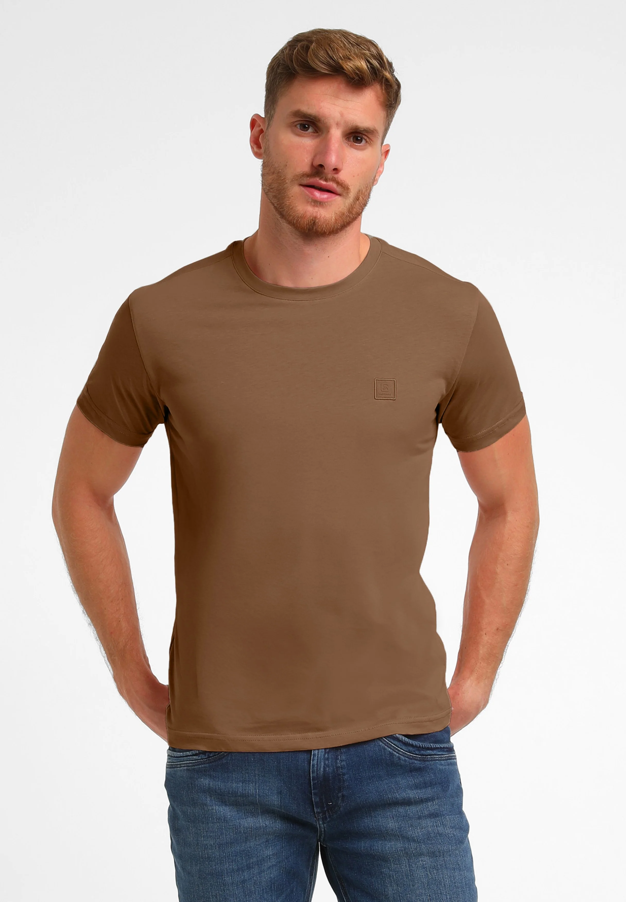 Gabbiano Heren shirt 152713 5701 clay