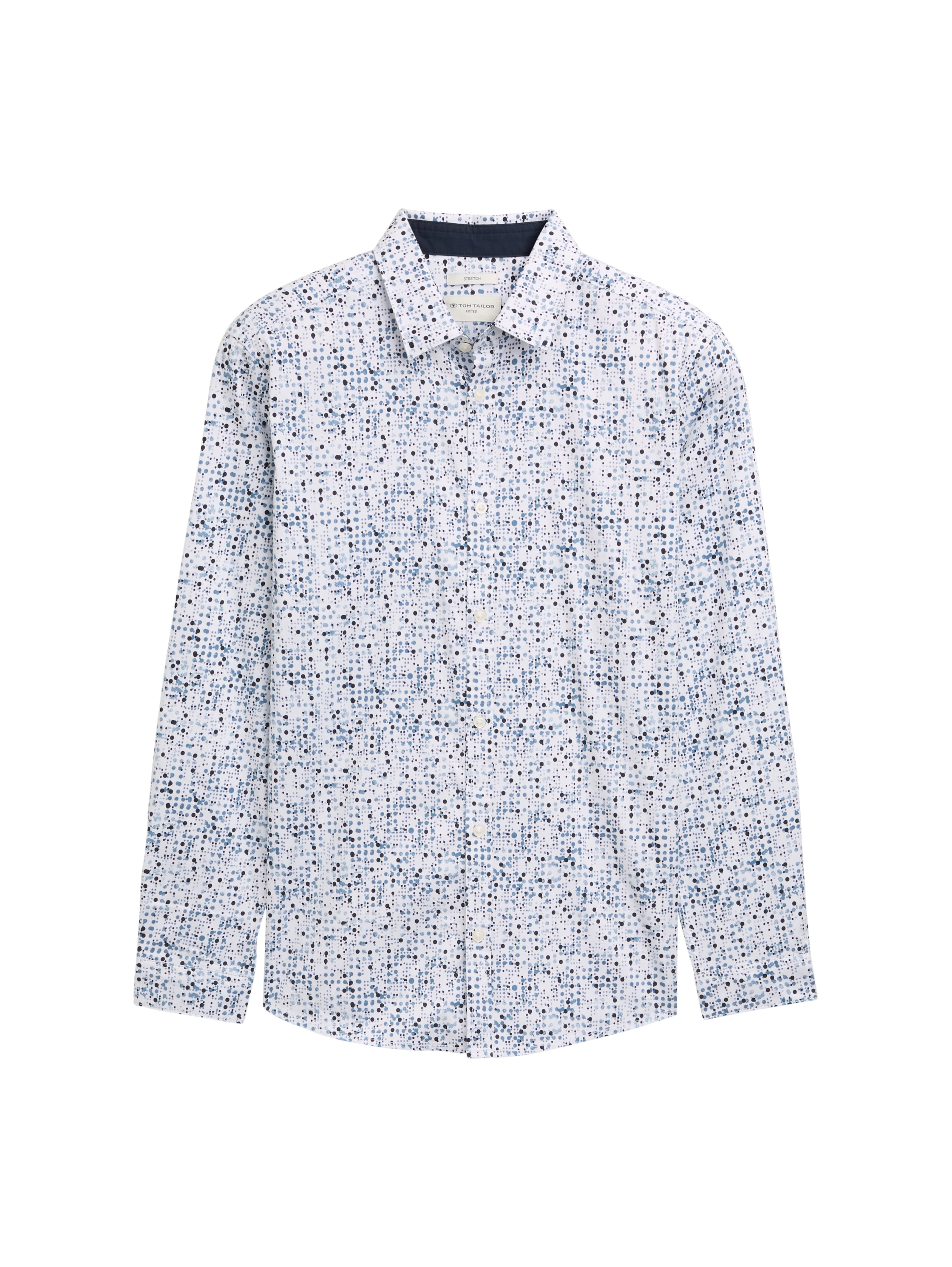 Tom Tailor Fitted printed stretch shirt