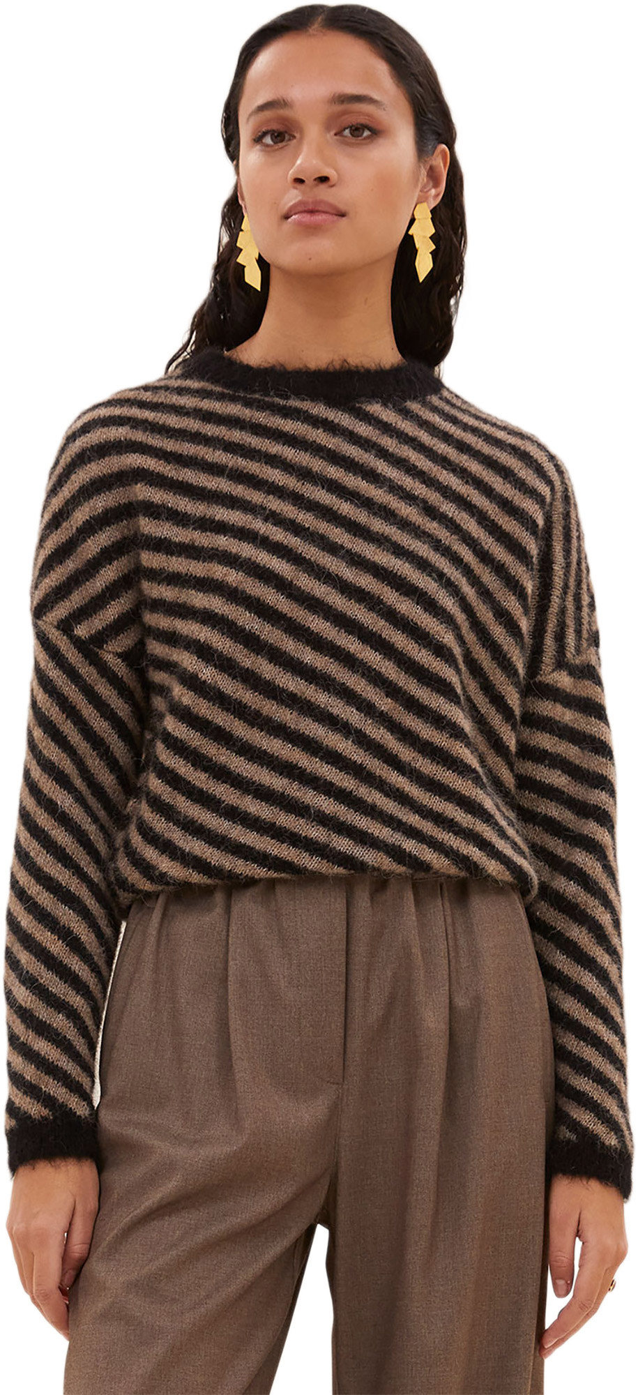 By-Bar Amsterdam Diagonal natural pullover biscuit