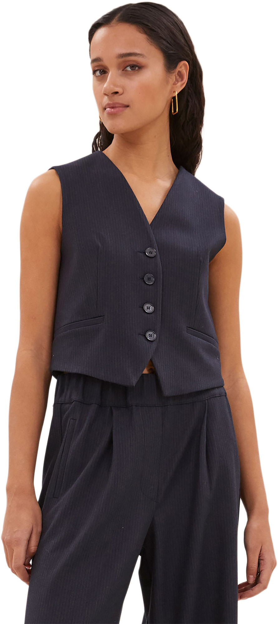 By-Bar Amsterdam Lynn copper stripe gilet copper stripe