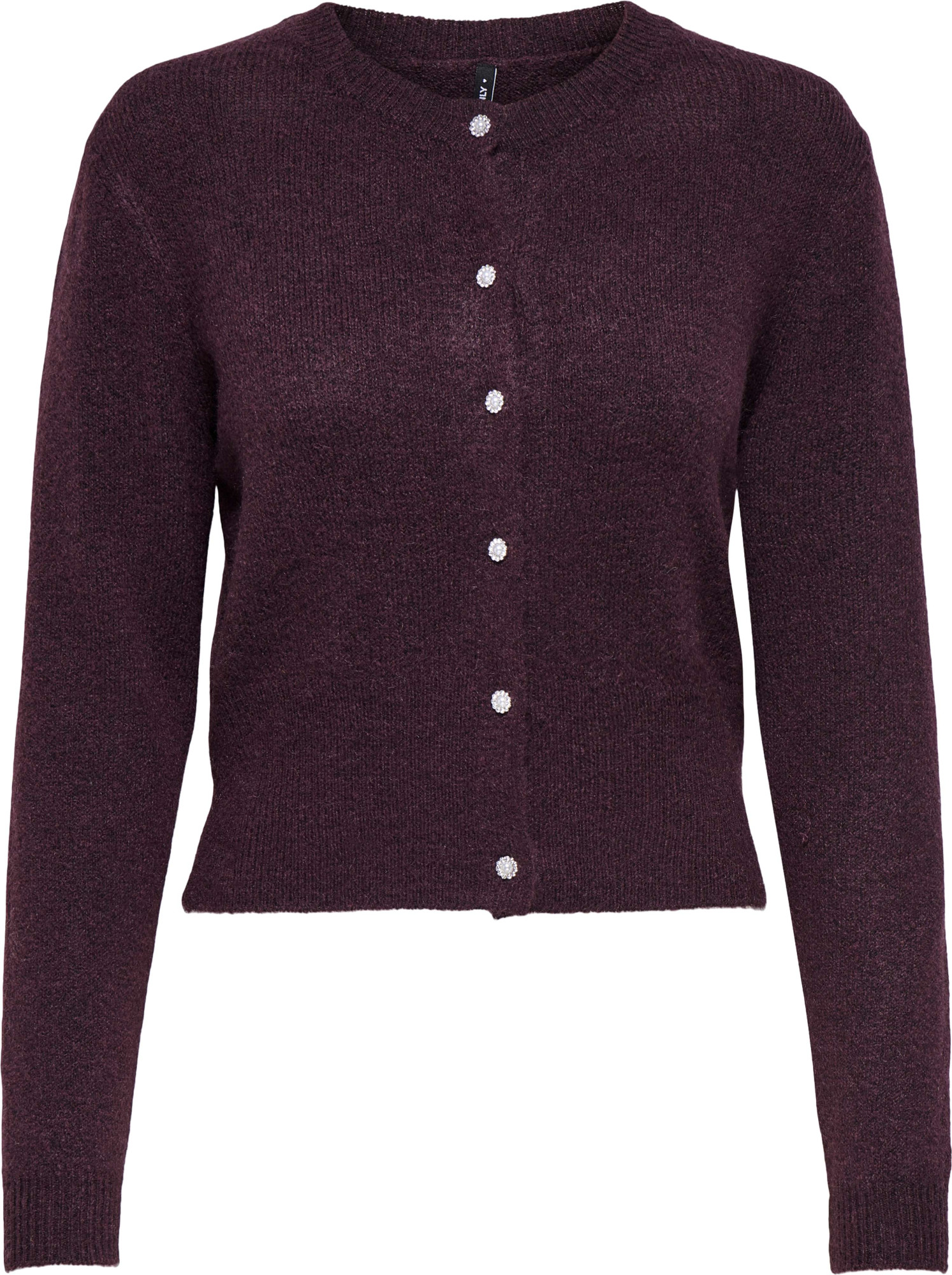 Only Onlhavanna ls button cardigan knt winetasting/mela