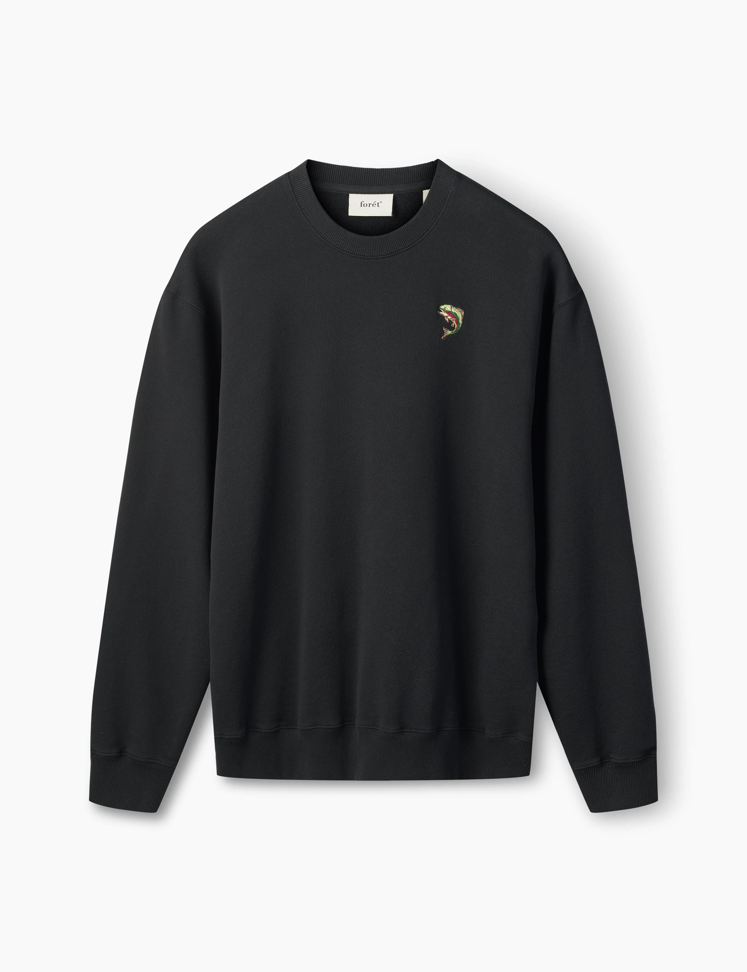Foret fish sweatshirt f7008 black