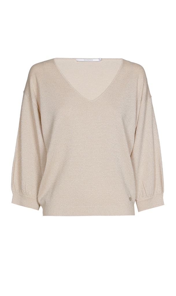 Xandres glenn lurex 28643-03 0235 almond milk