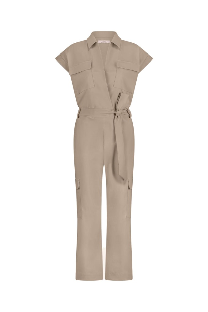Studio Anneloes nancy cargo jumpsuit 12858 2200 latte