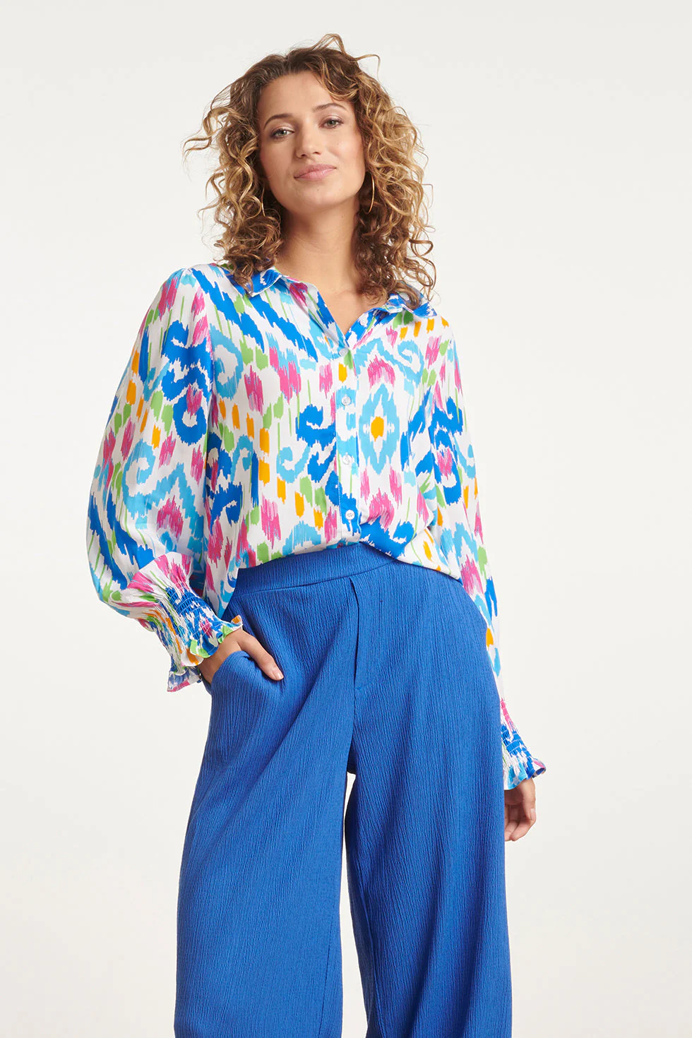 Smashed Lemon 24050 tribal print blouse |