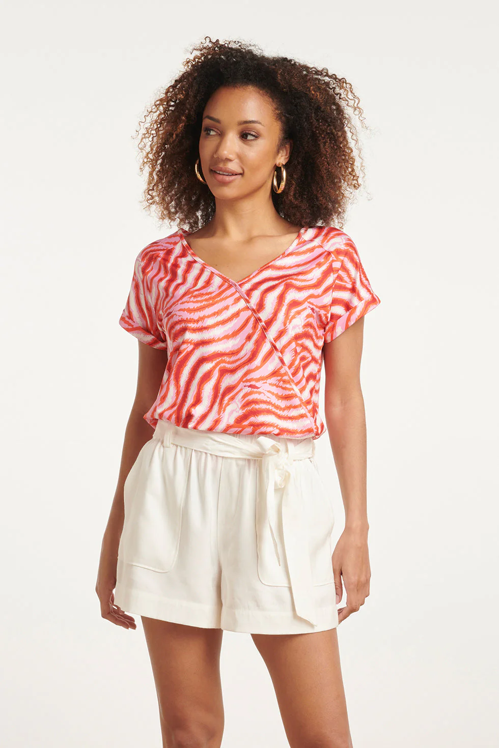 Smashed Lemon 24009 zebra stretch top |