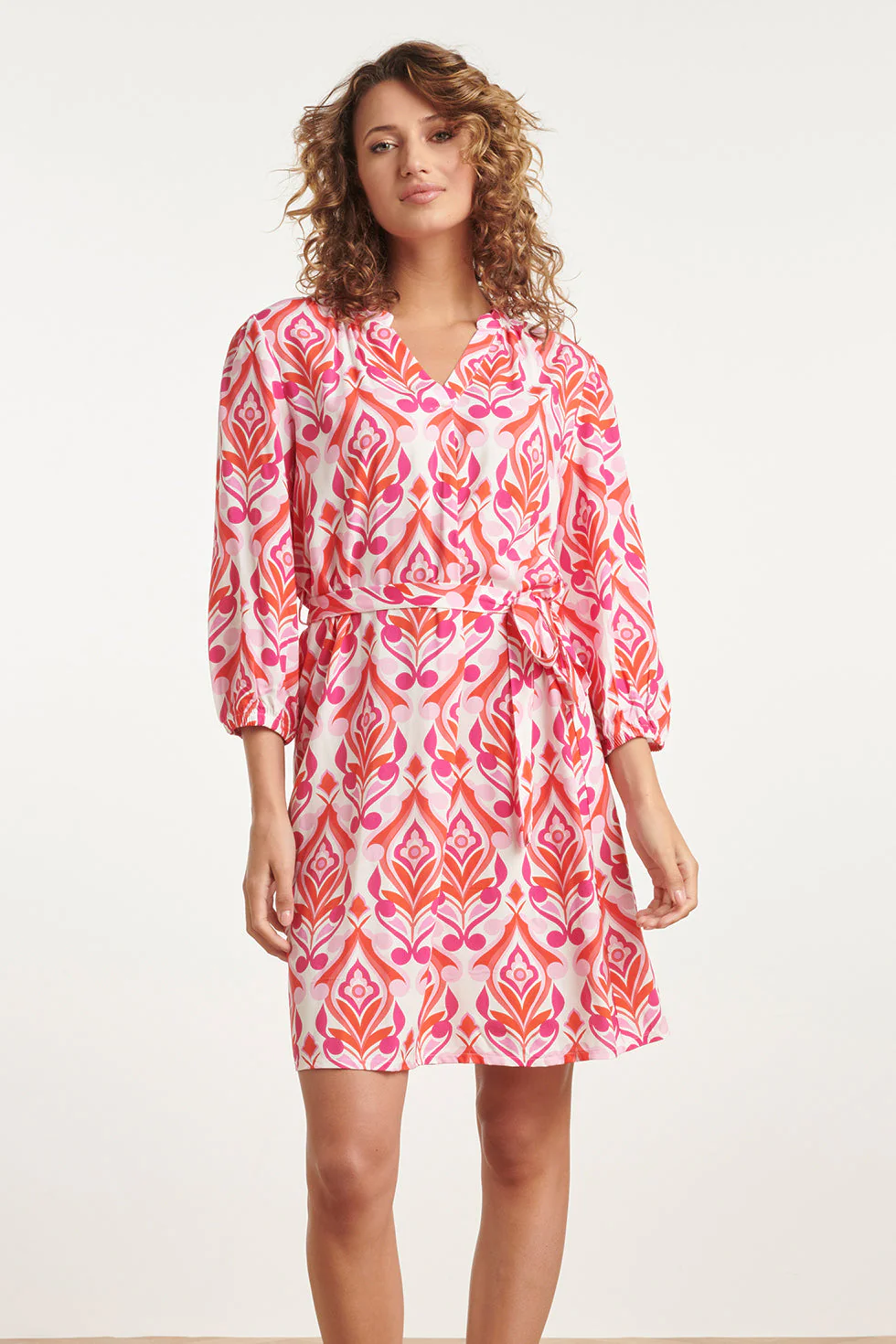 Smashed Lemon 24159 zomerjurk met ornamentprintverschillende tinten |