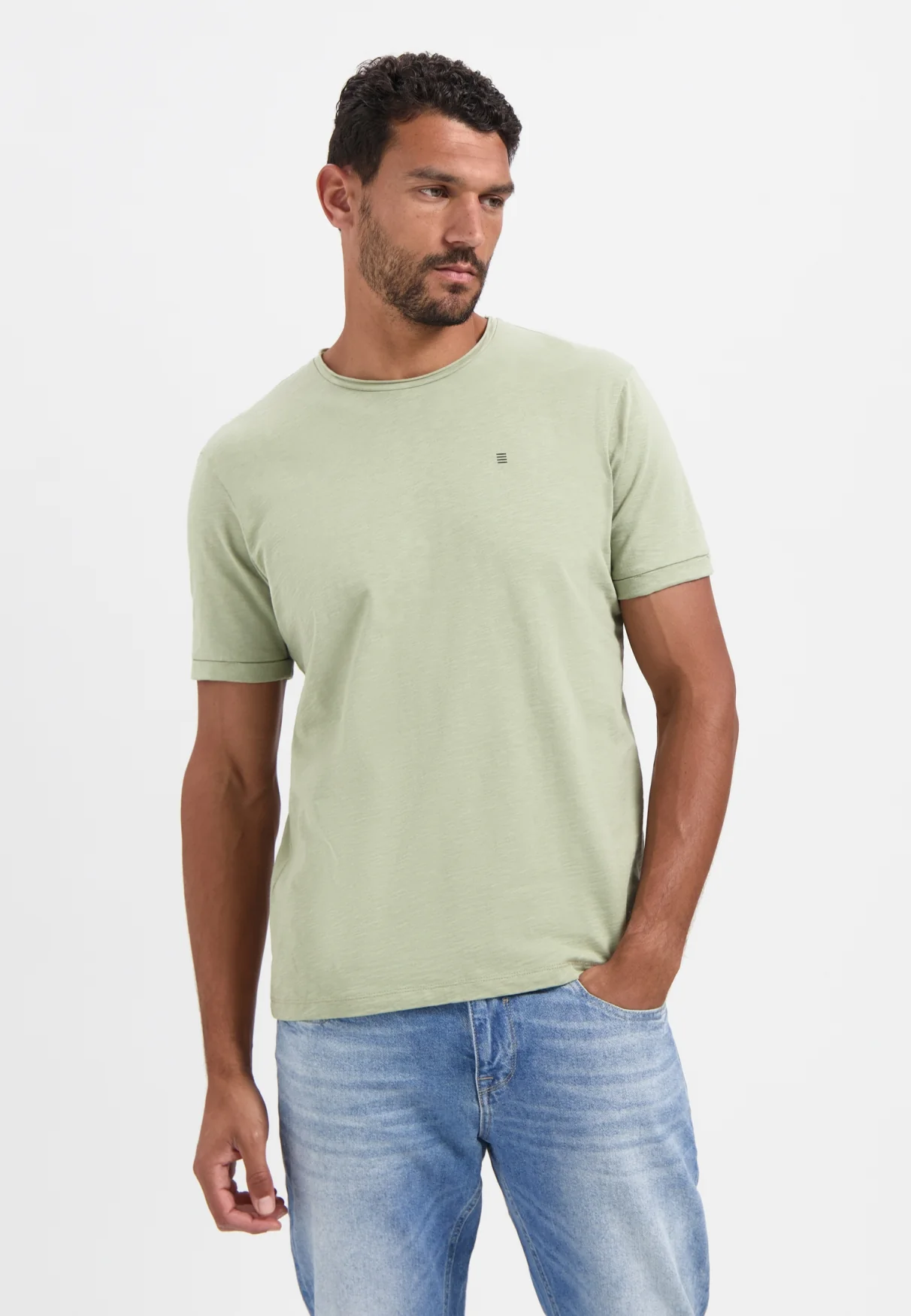 No Excess Heren shirt 29360702sn 197 light moss