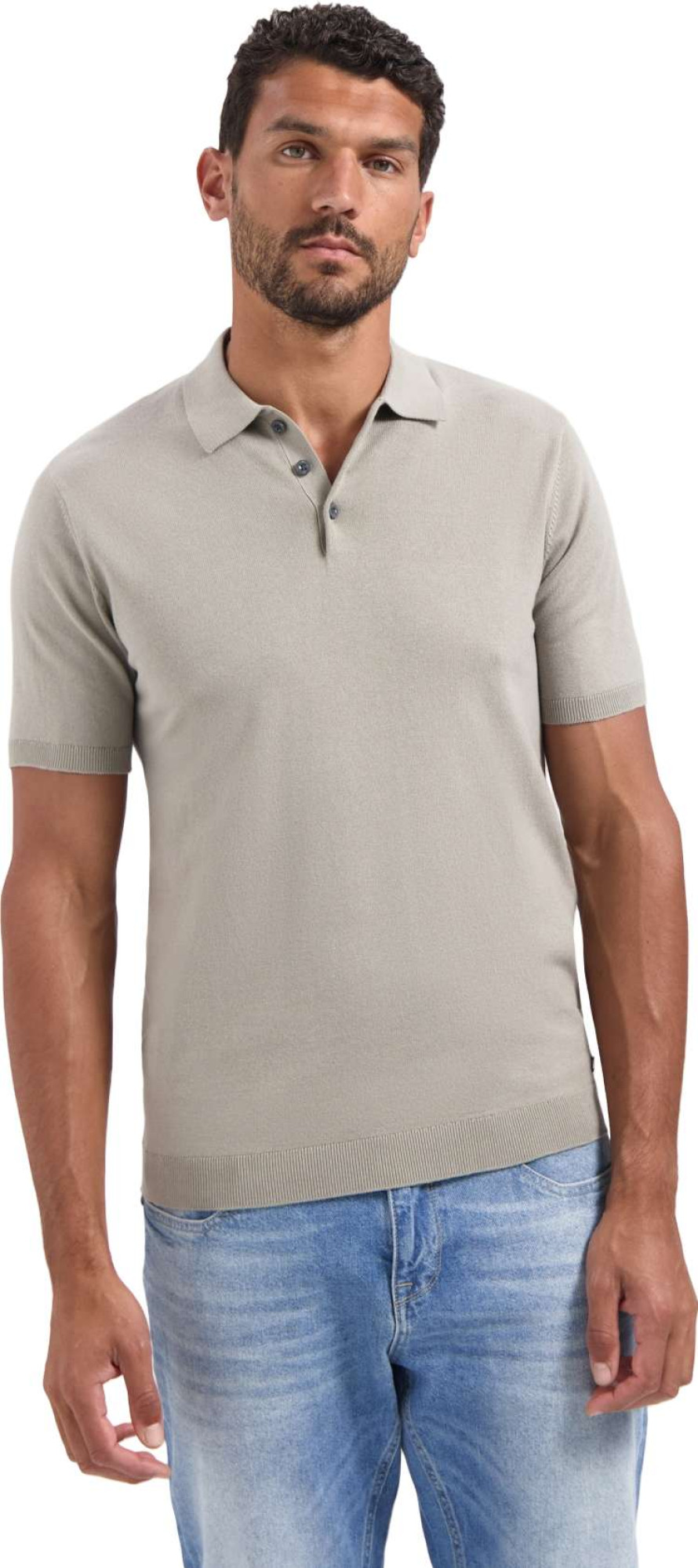 No Excess Pullover short sleeve polo solid clay
