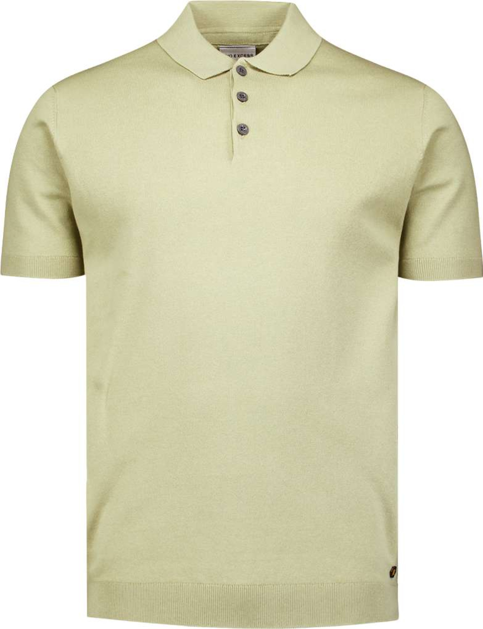 No Excess Pullover short sleeve polo solid light moss