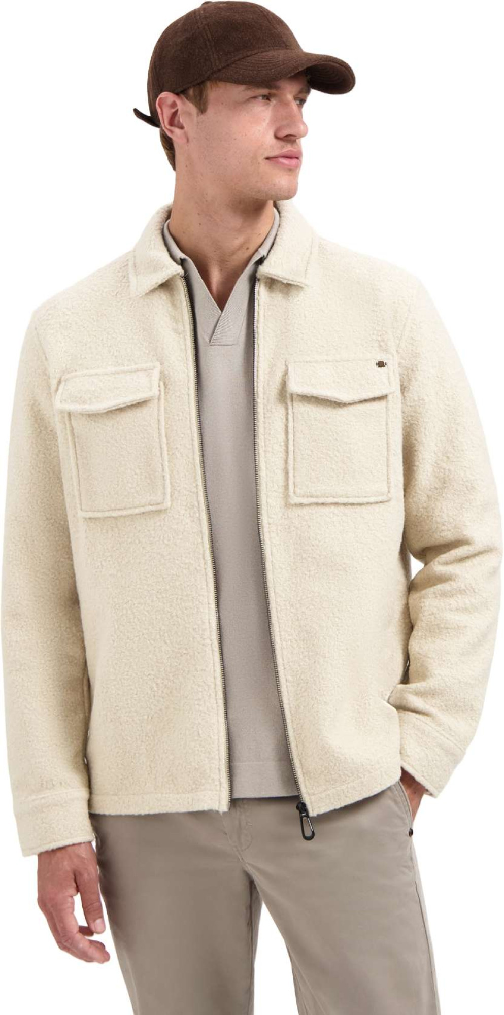 No Excess Overshirt zipper wool look kit