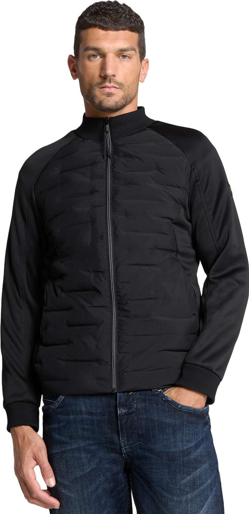 No Excess Jacket short fit sealed knitted mix black