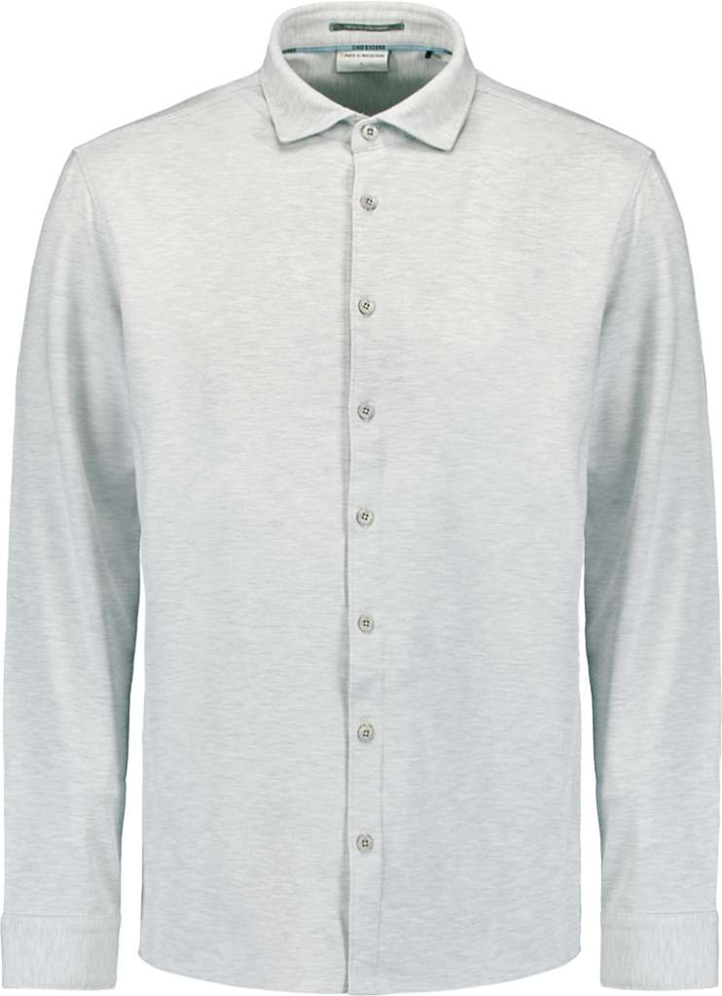 No Excess Shirt jersey melange stretch chalk