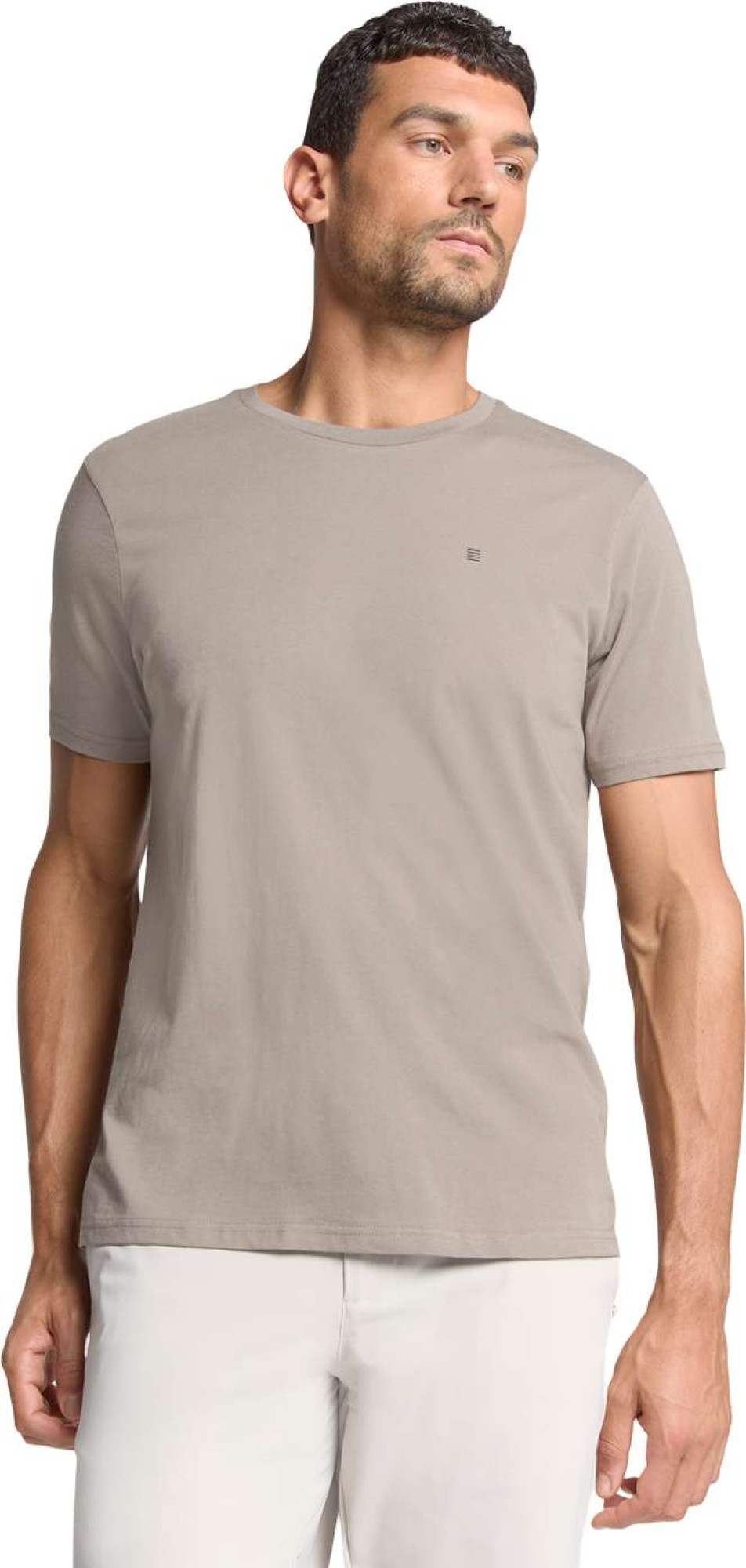 No Excess T-shirt crewneck solid basic clay