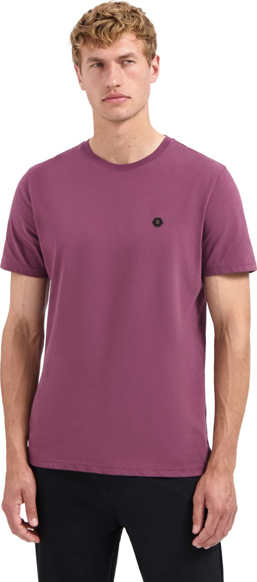 No Excess T-shirt crewneck peached dark wine