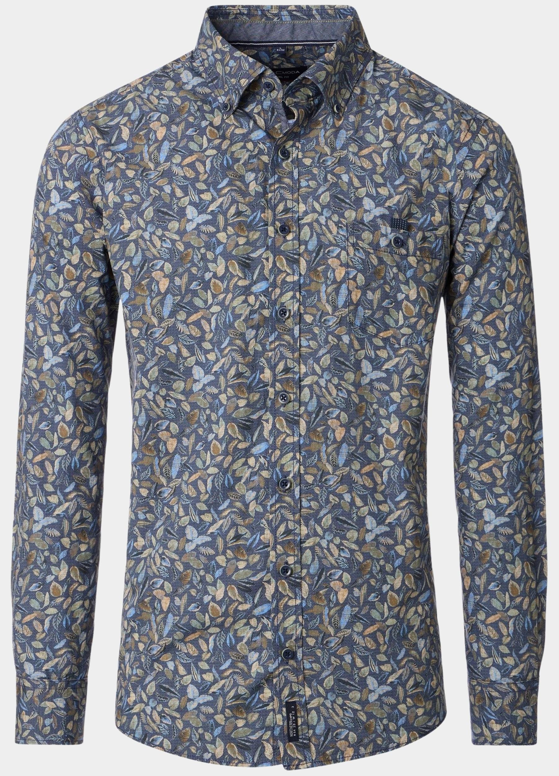 Casamoda Casual hemd lange mouw b.d. casual fit 454482700/100