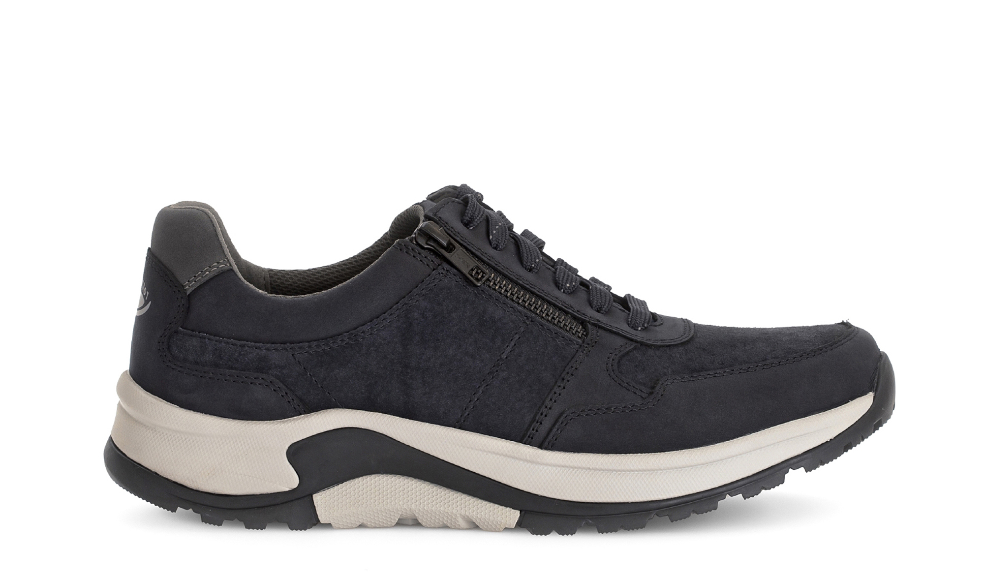 Gabor Rollingsoft Sneakers met sleehak , comfort schoen, veterschoen, lage schoen in breedte g 1/2 (= breed)