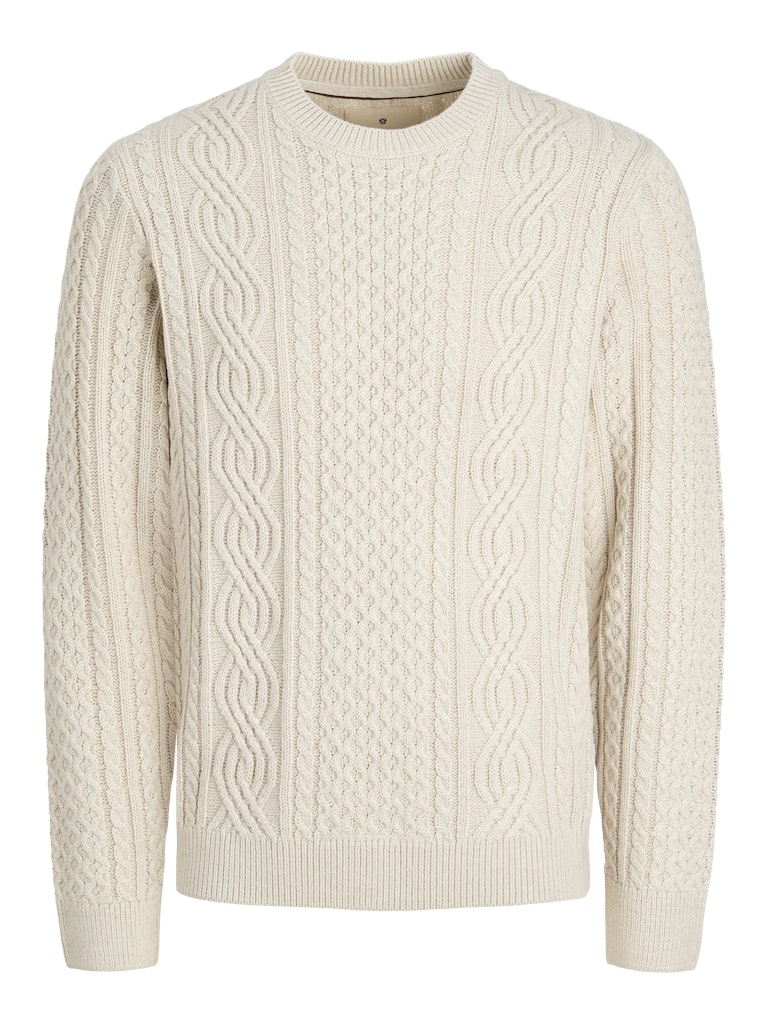 Jack & Jones Jprblusean knit cable crew neck sn melee