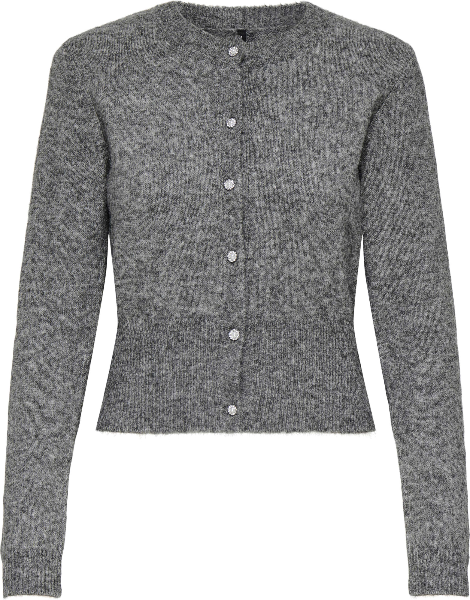 Only Onlhavanna ls button cardigan knt medium grey mela