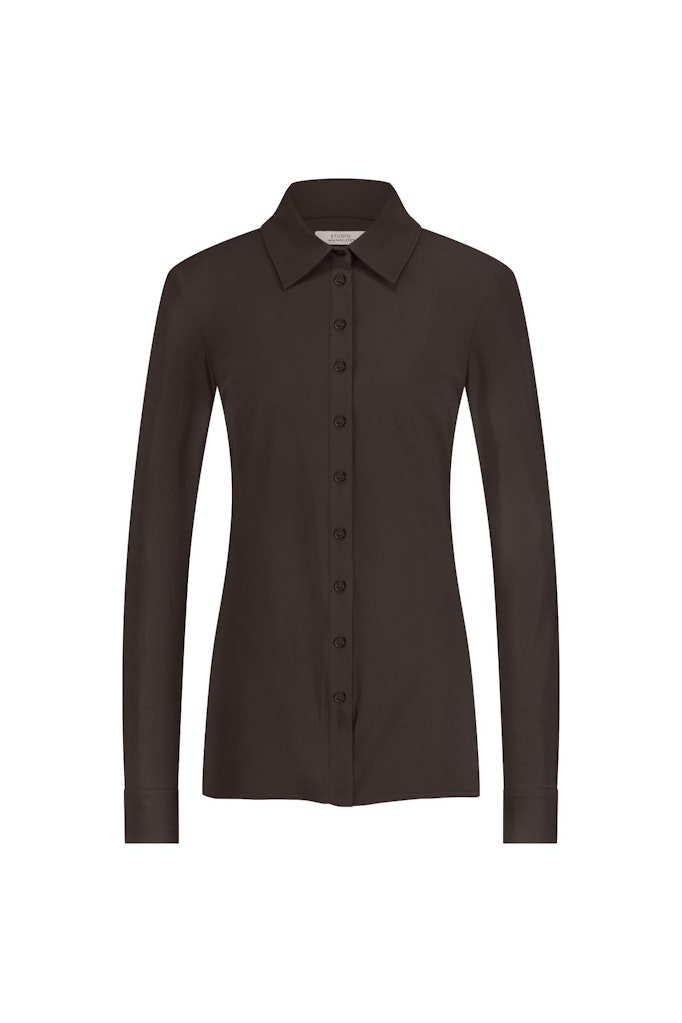 Studio Anneloes poppy blouse 94802 8700 espresso