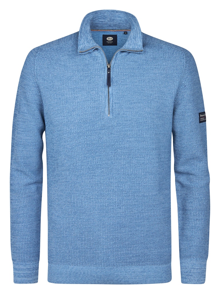Petrol Industries men knitwear collar m-3050-kwc227 5187 pale blue