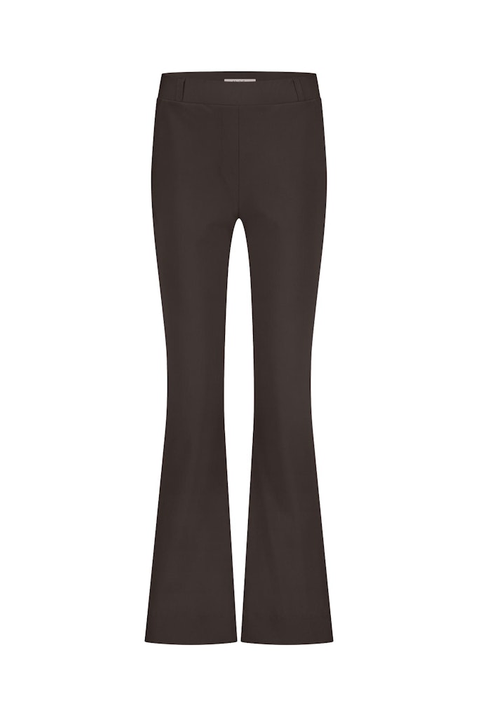Studio Anneloes flair bonded trousers 94800 8700 espresso