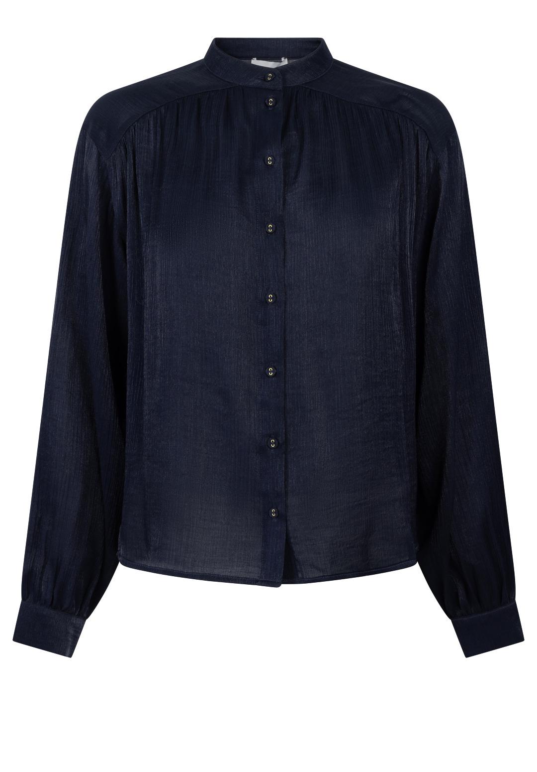 Aaiko blouse lm liv vis 516 193924 night blue