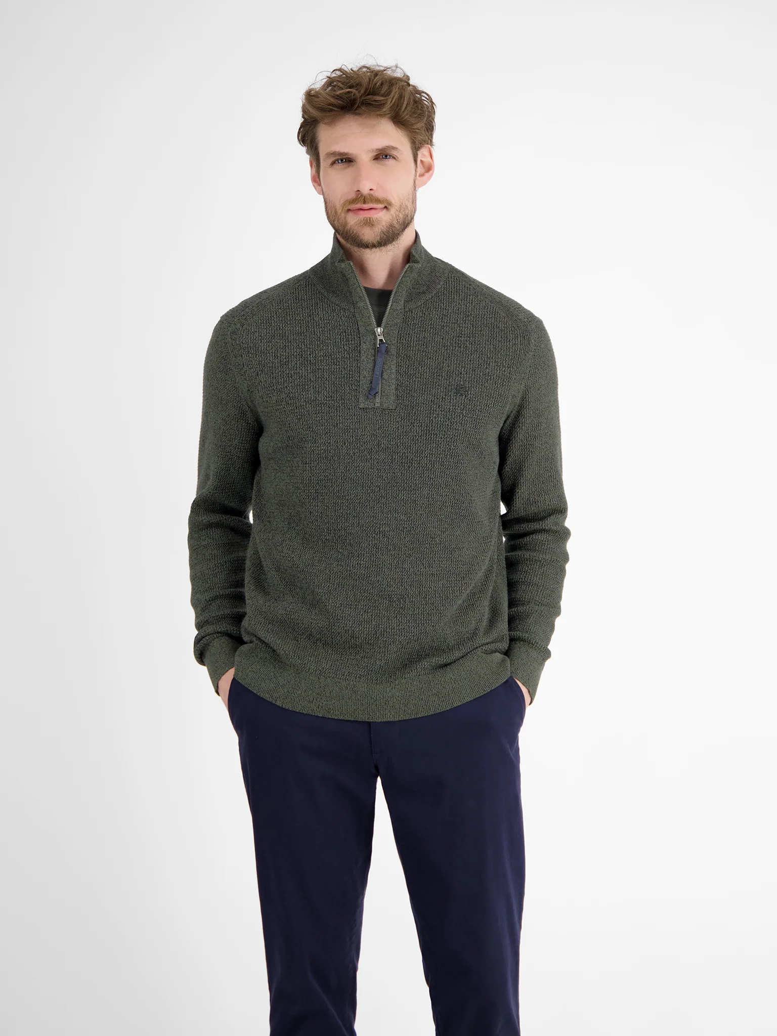 Lerros Heren trui 2585423 661 nordic olive