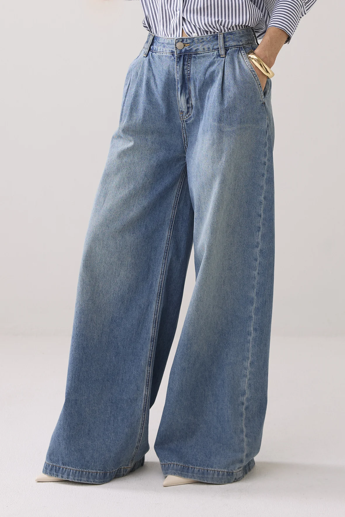 Summum 4s2823-5169 ultra-wide-leg jeans