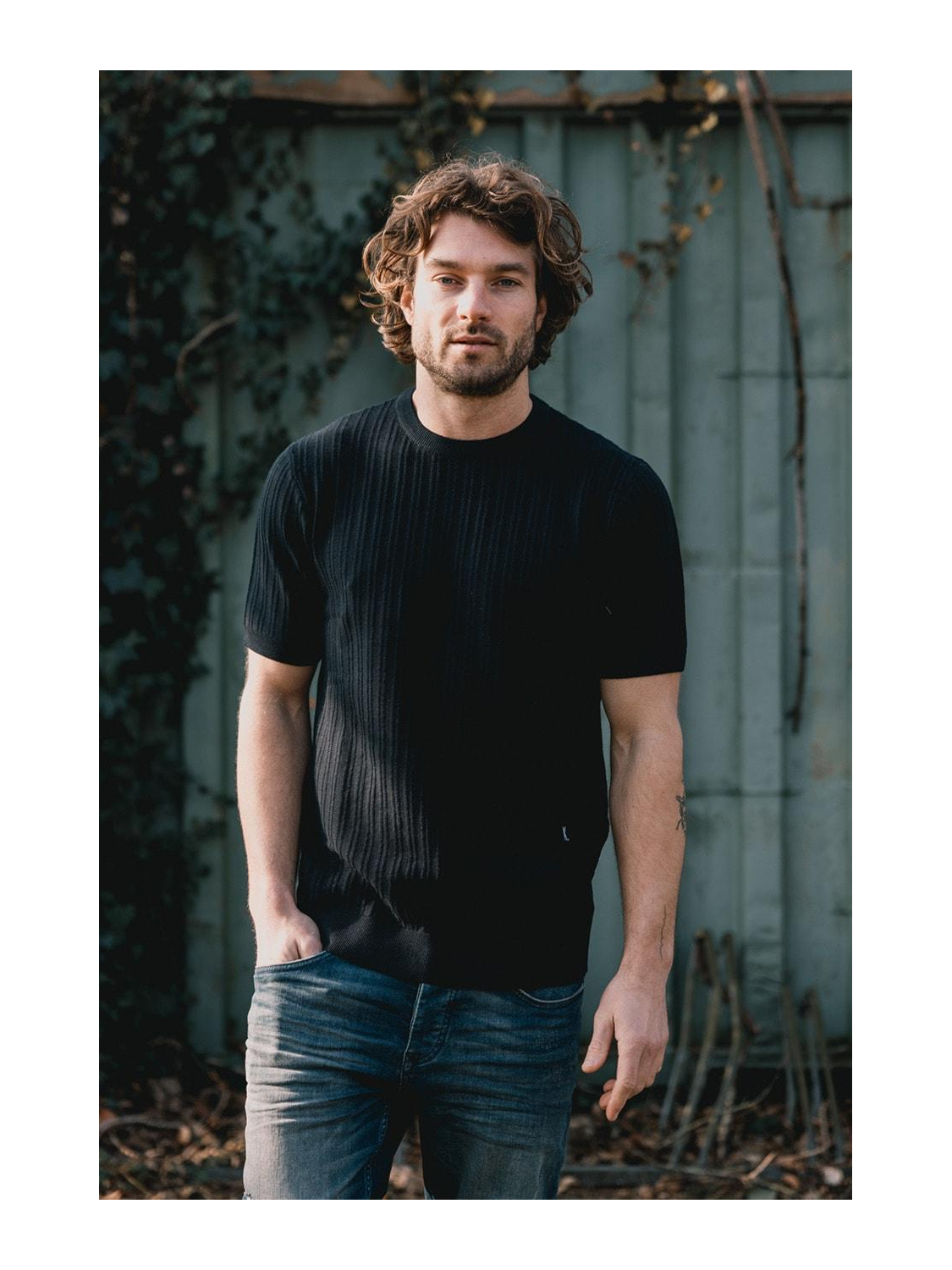 Kultivate T-shirt knit Vertical