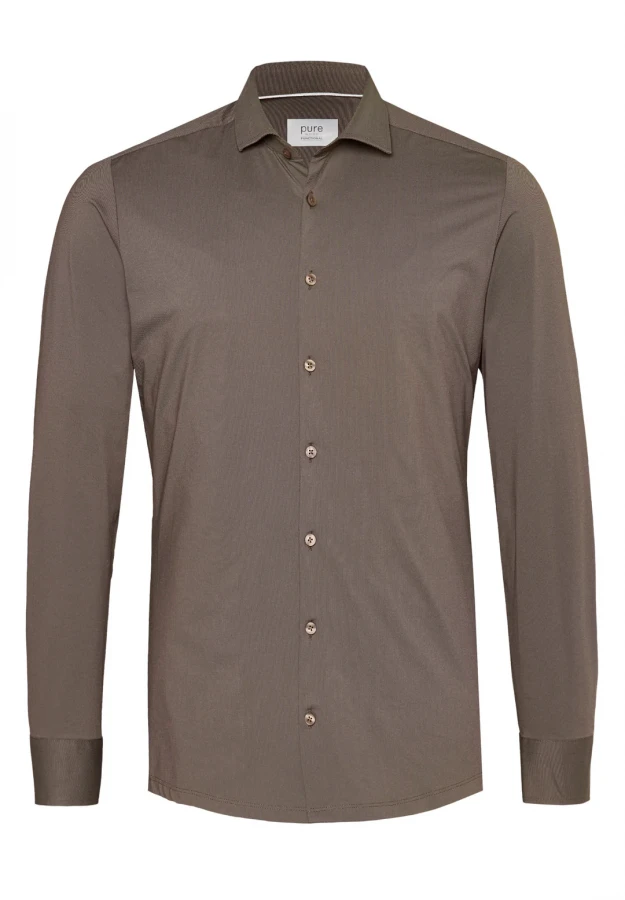 Pure E21300-21750 246 heren overhemd lange mouw hat