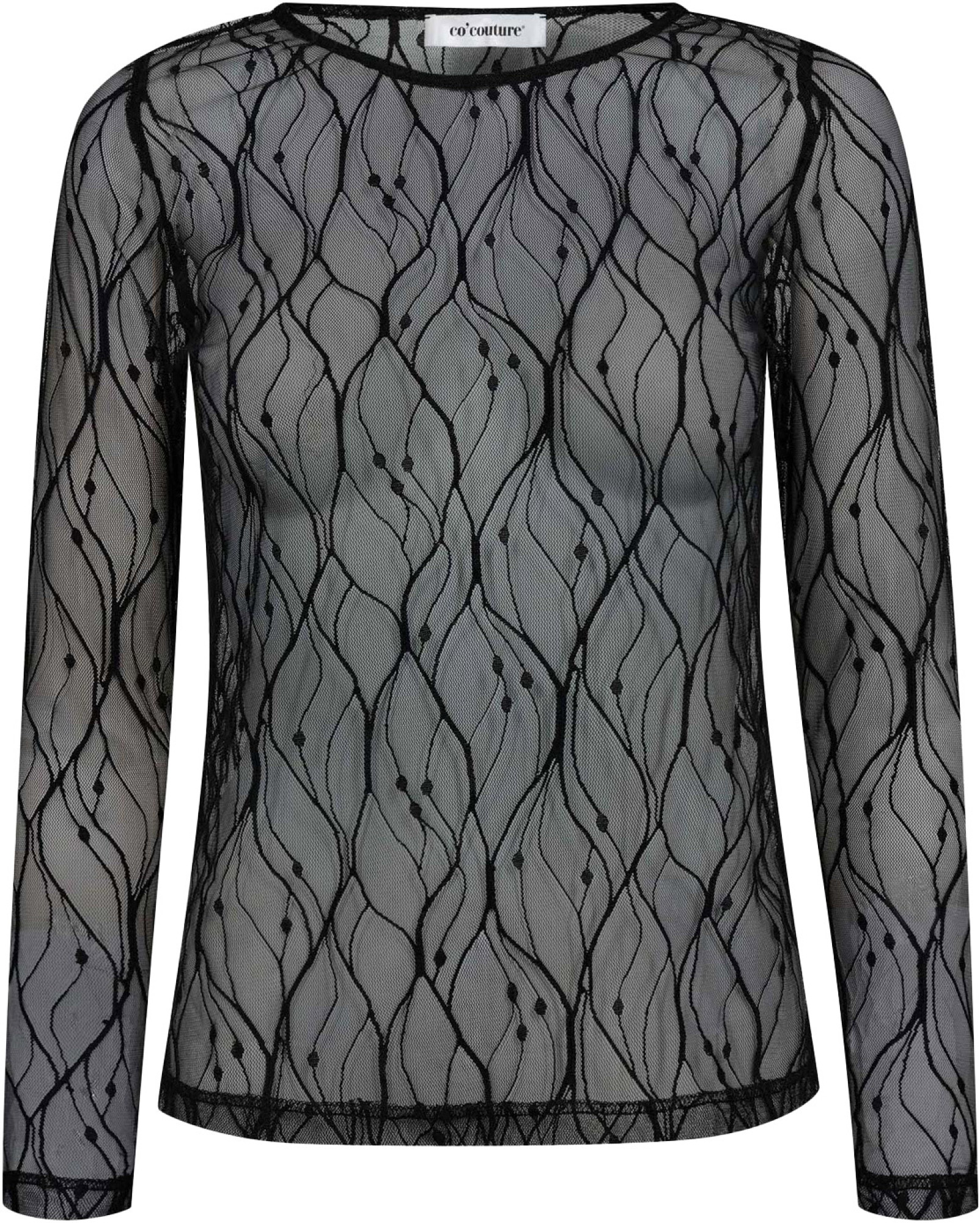 Co'Couture Mercycc mesh o blouse black
