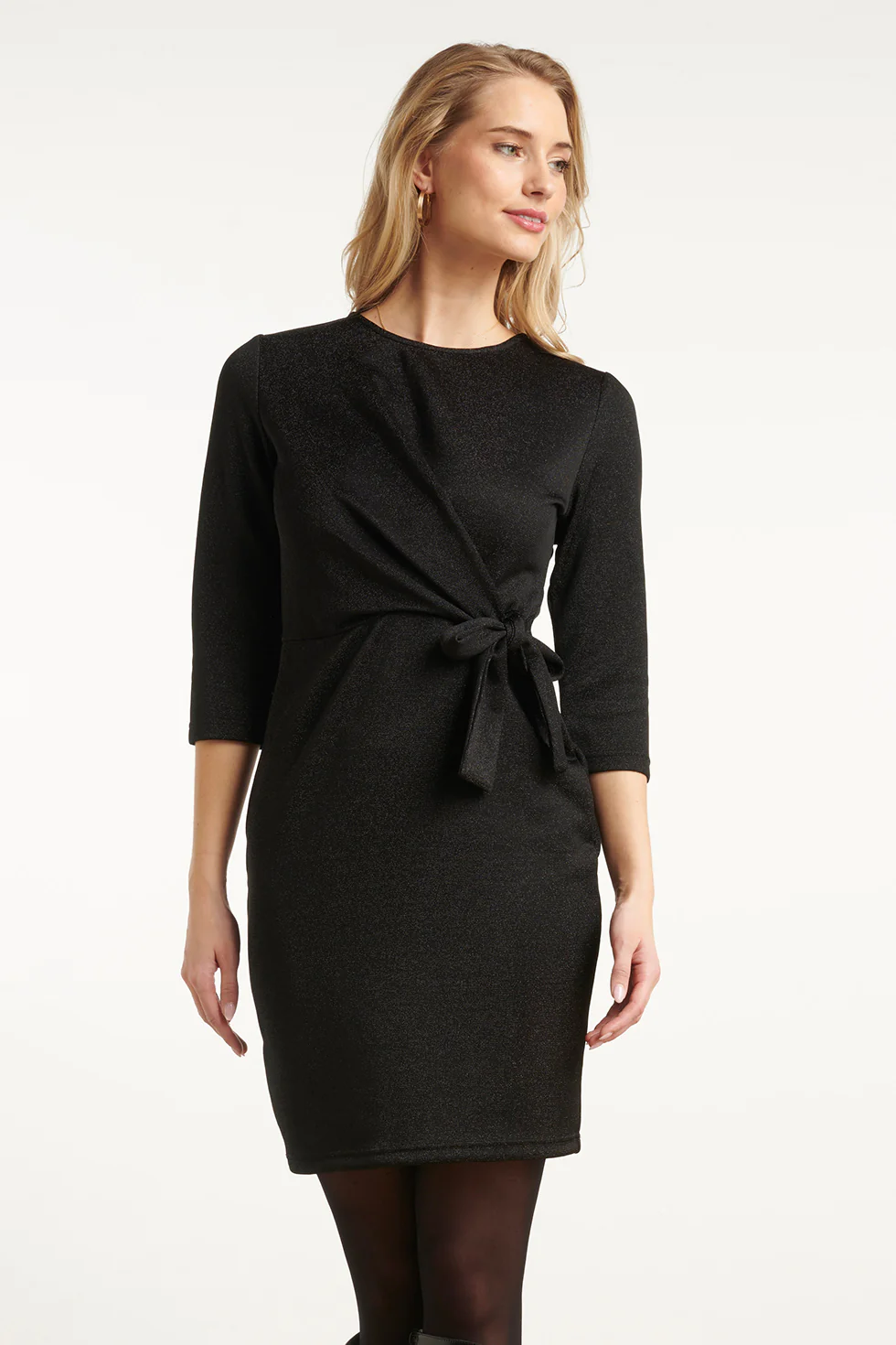 Smashed Lemon Damesstijlvolle jurk met lurex |