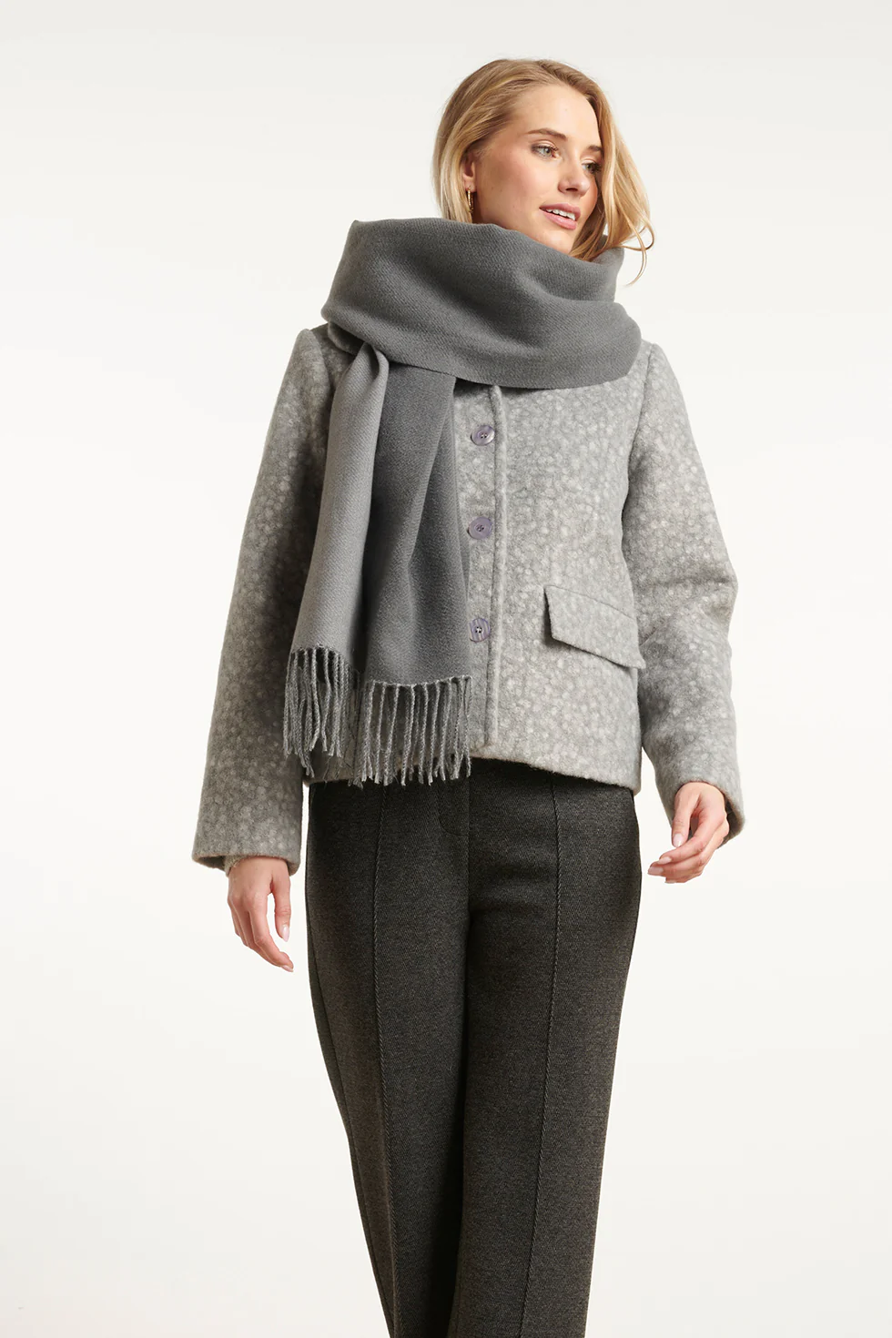 Smashed Lemon Cobalt wintersjaal |