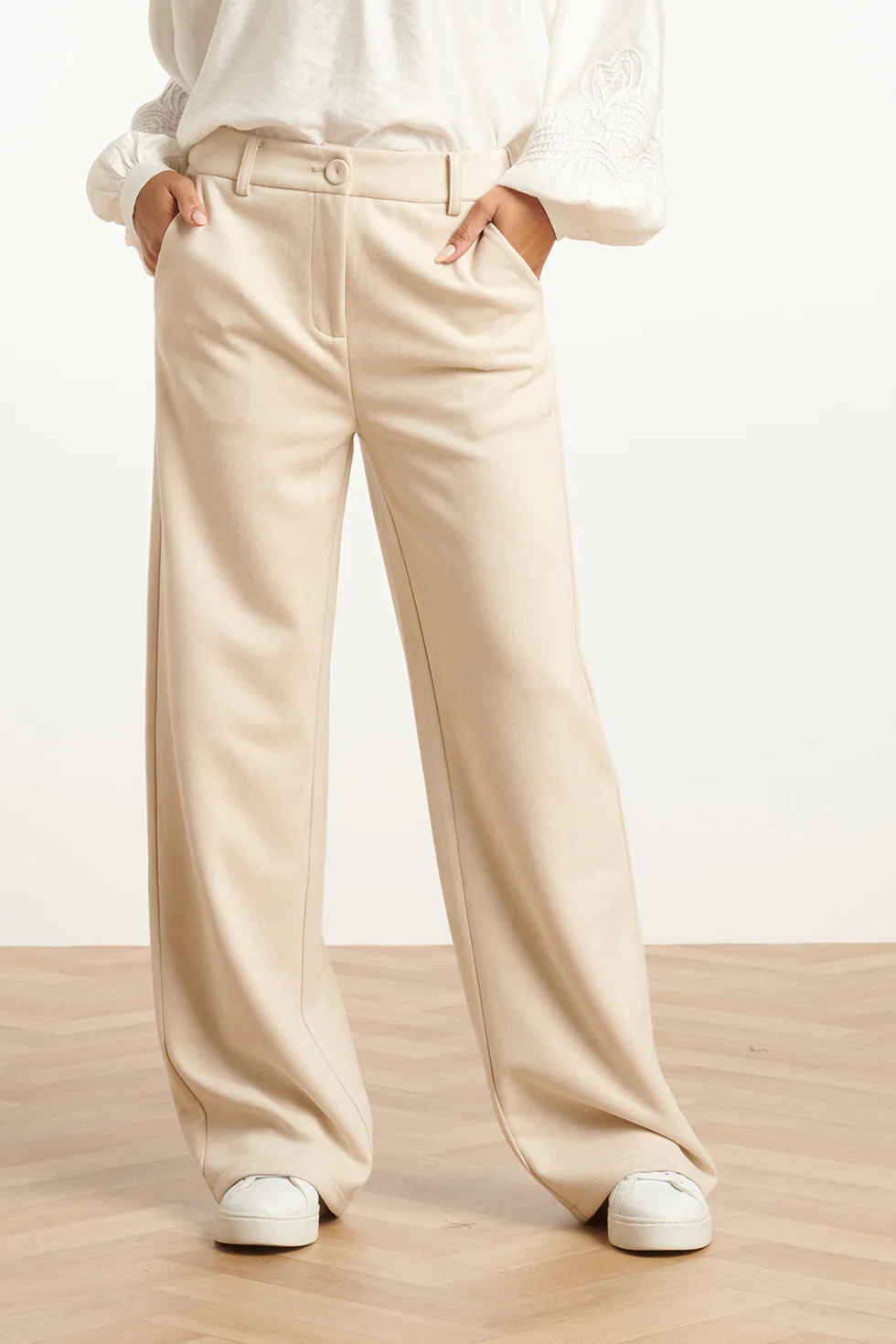 Smashed Lemon Damessuède broek |