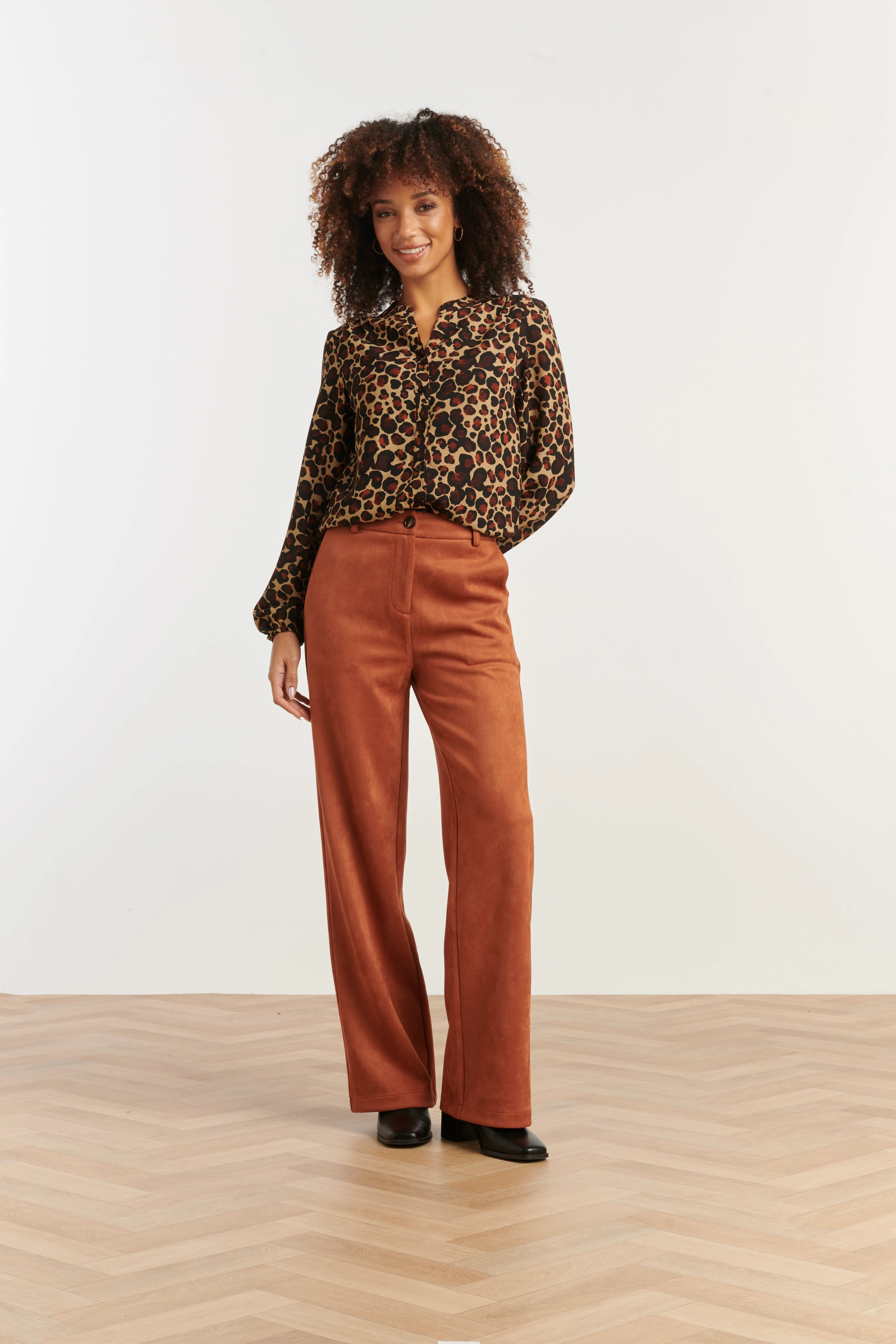 Smashed Lemon Damessuède broek |