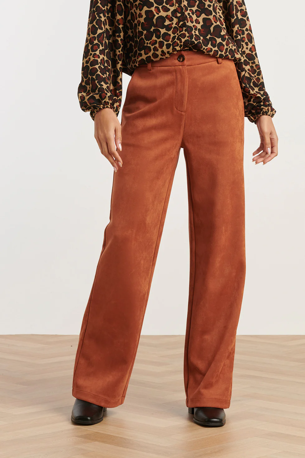 Smashed Lemon Damessuède broek |