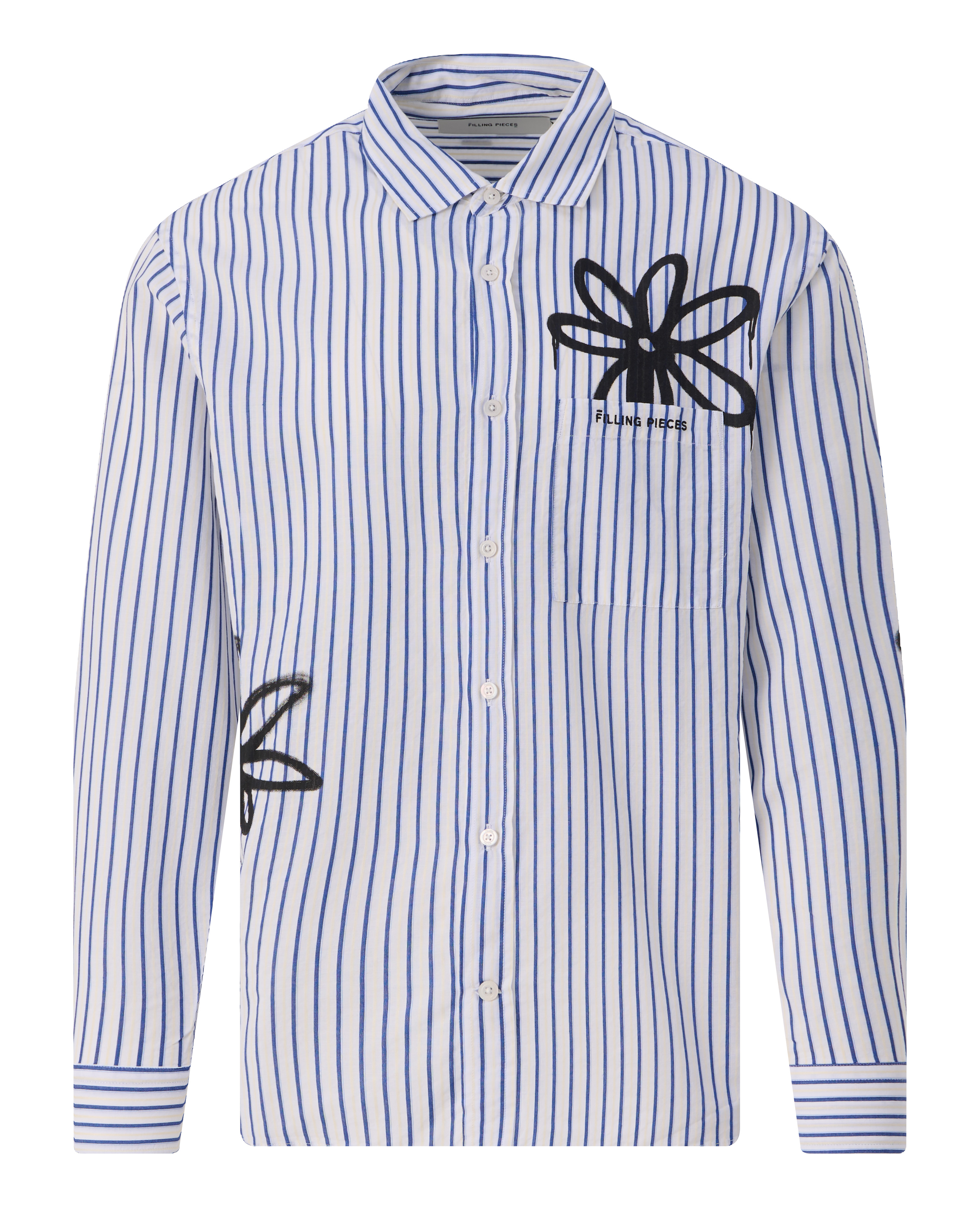 Filling Pieces Flowers casual shirt ls