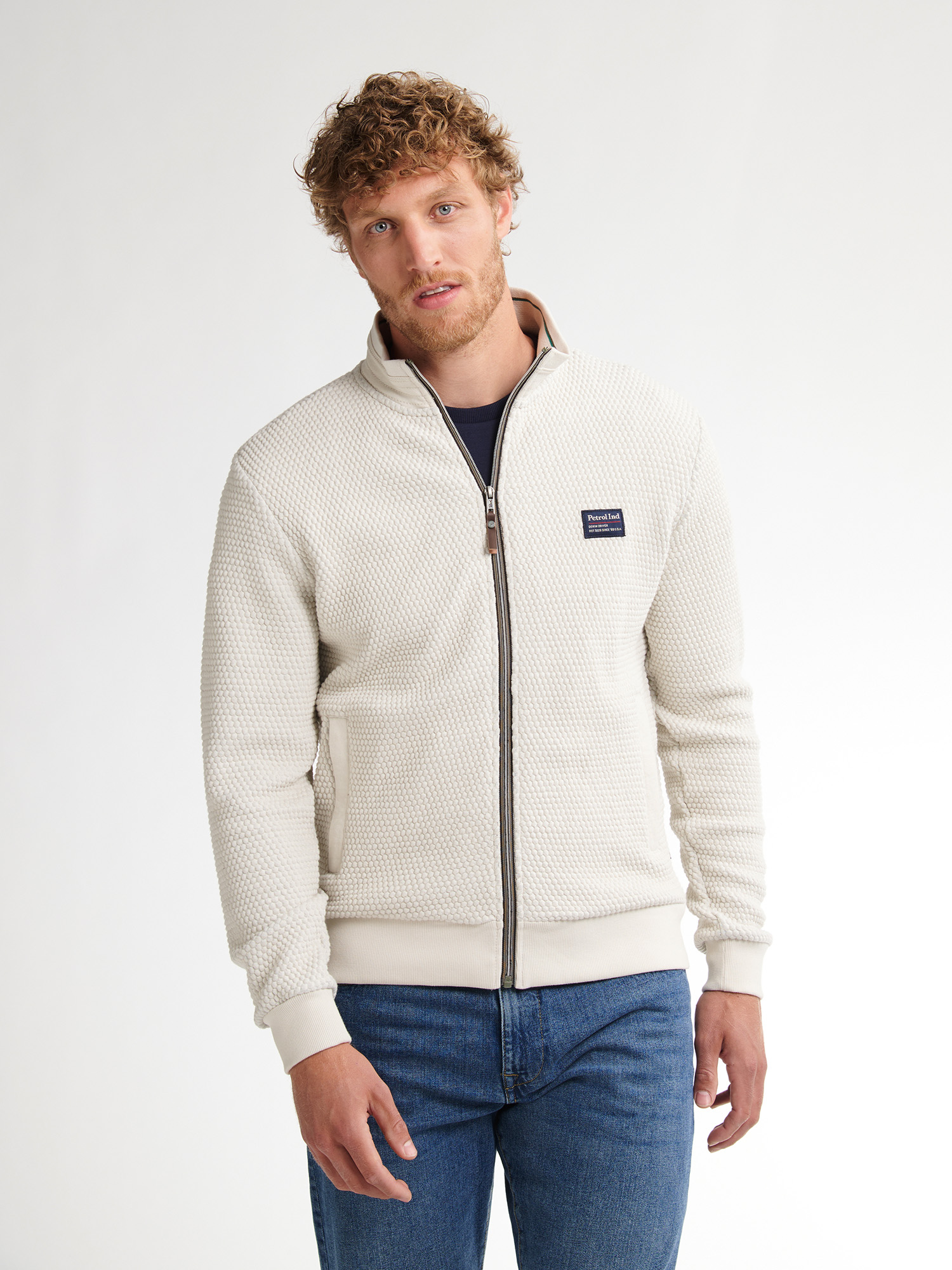 Petrol Industries Men sweater collar zip
