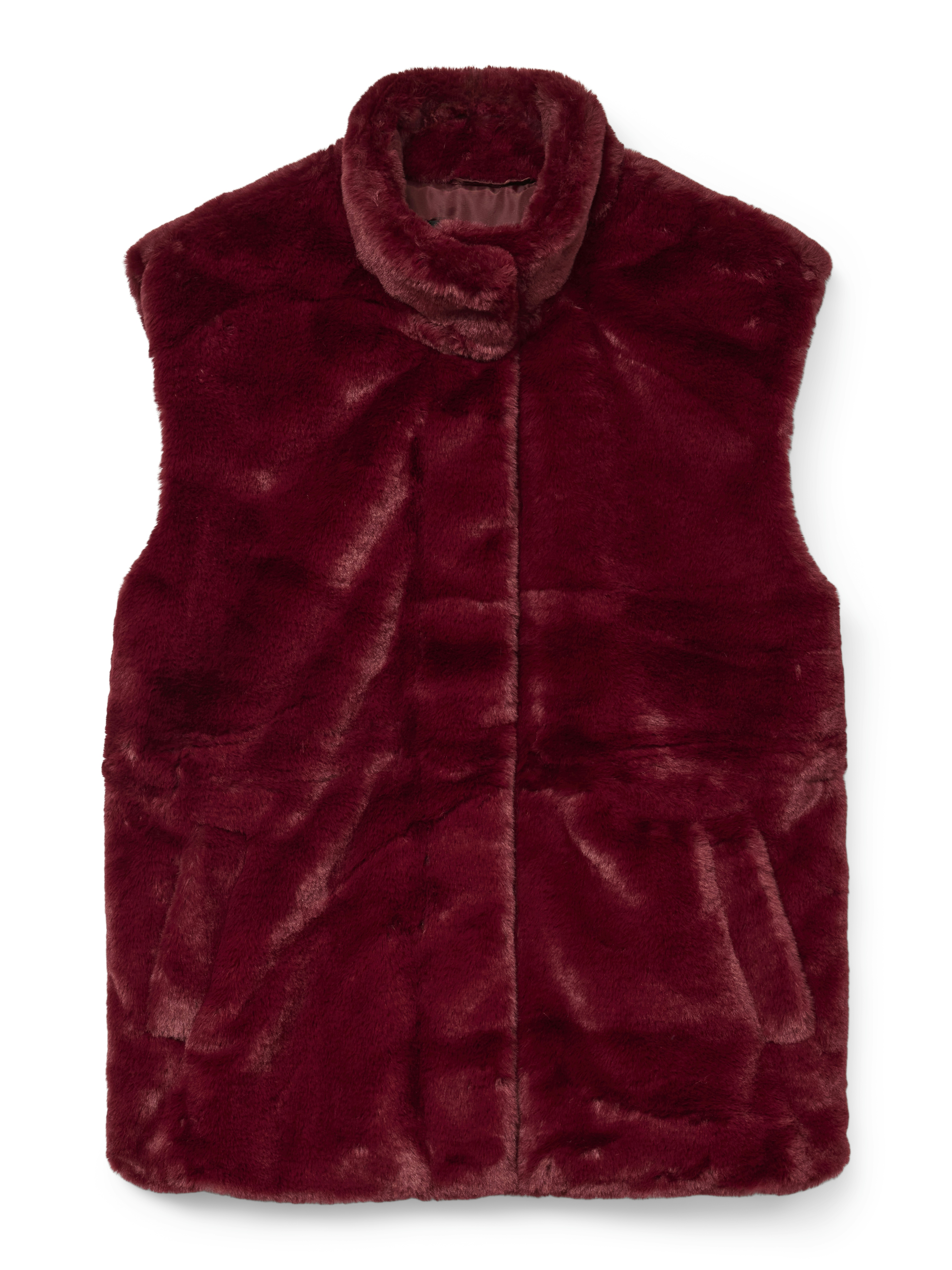Vero Moda Vmsonjapoppy faux fur waistcoat ga
