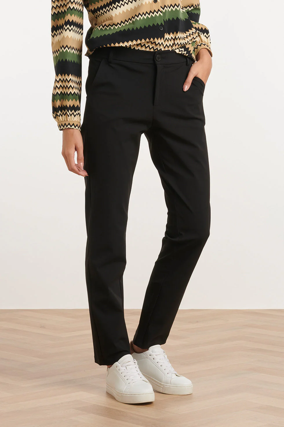 Smashed Lemon 24727 slim fit e travel kwaliteit broek |