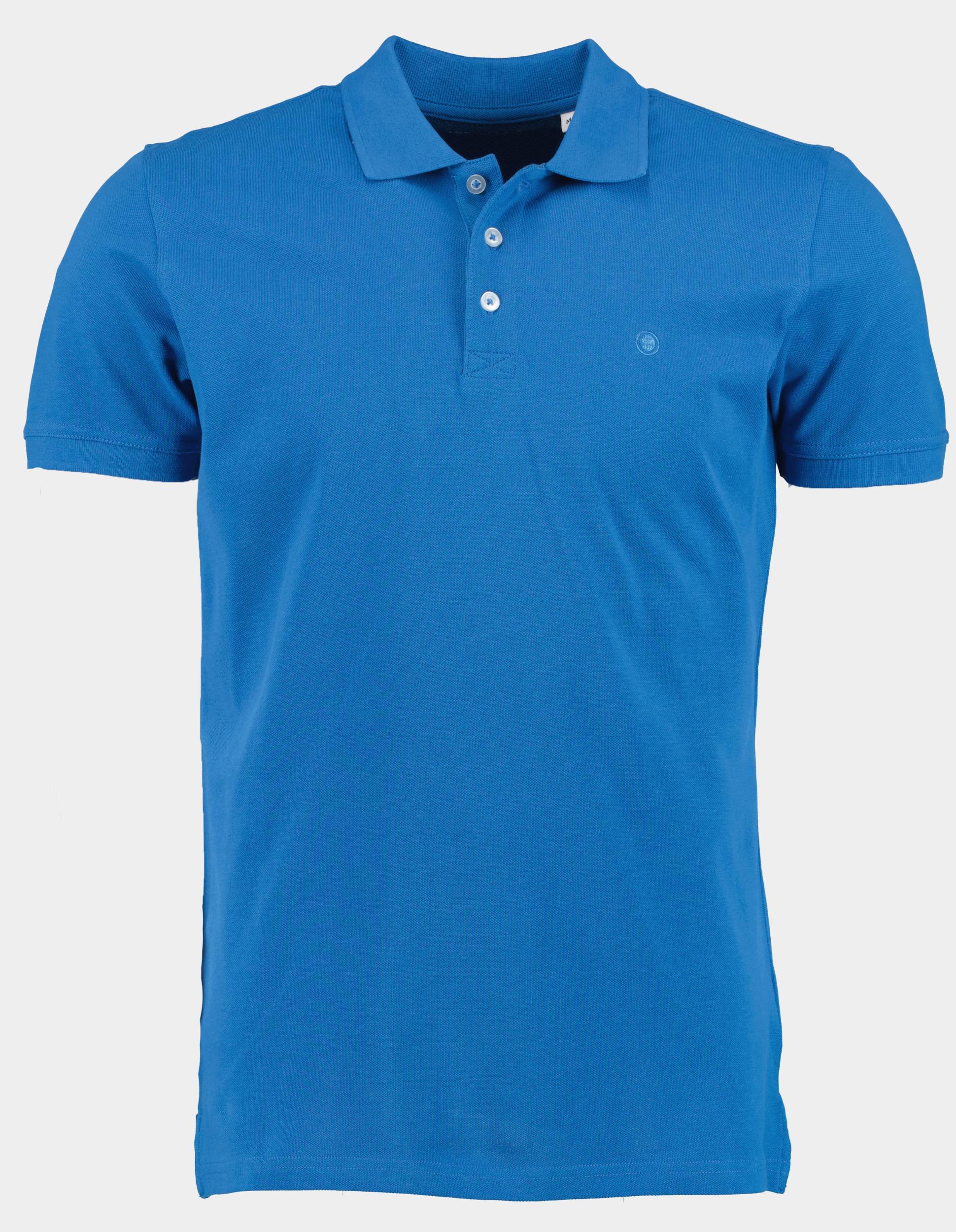 Bos Bright Blue Polo korte mouw piqué kobalt new lobra/4633